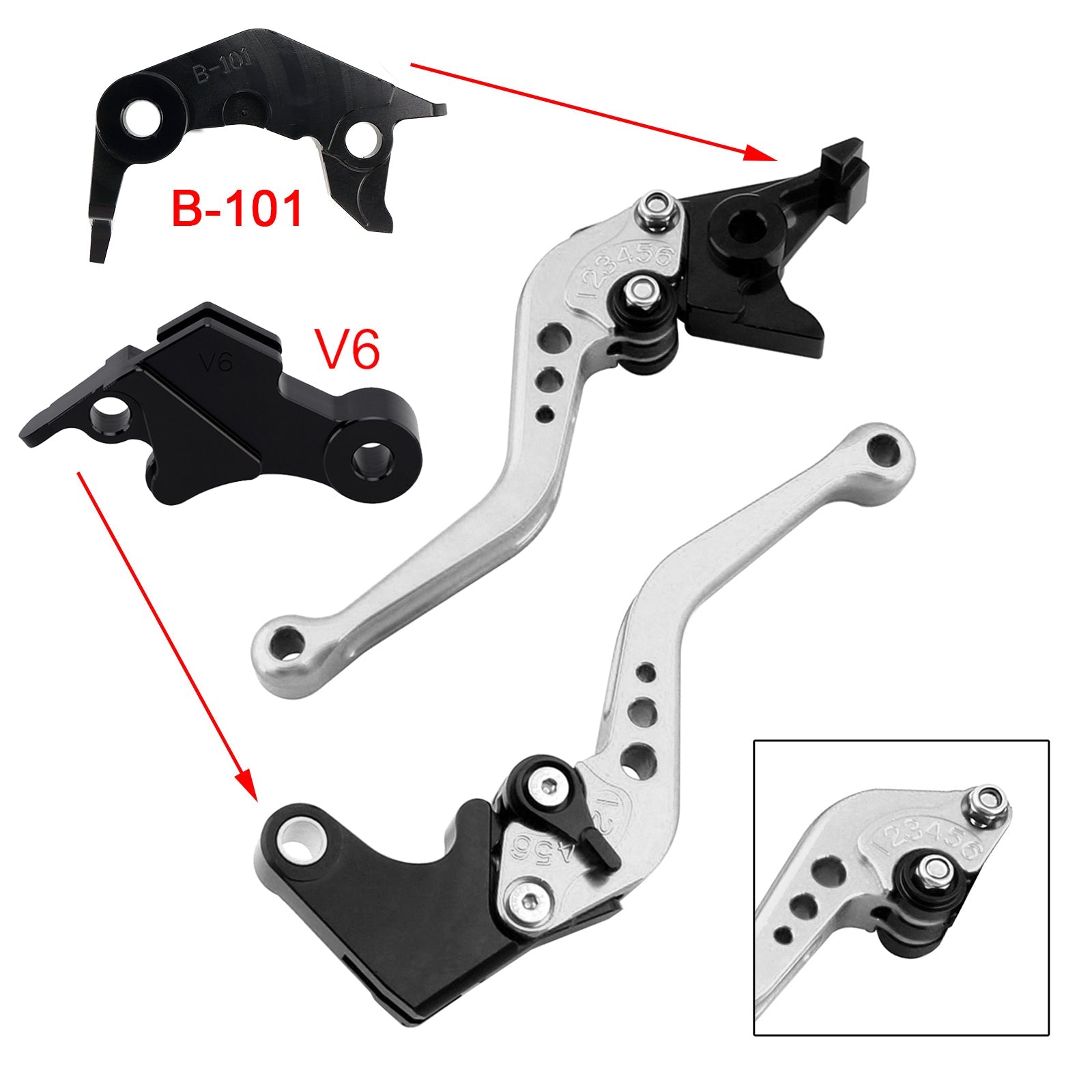 NEW Short Clutch Brake Lever fit for YAMAHA XSR900 XSR900GP MT-09 MT-09SP 24-25