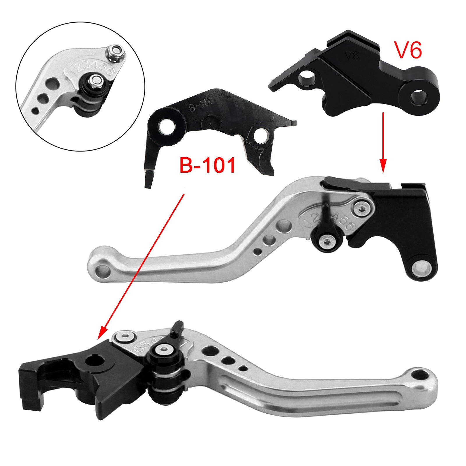 NEW Short Clutch Brake Lever fit for YAMAHA XSR900 XSR900GP MT-09 MT-09SP 24-25