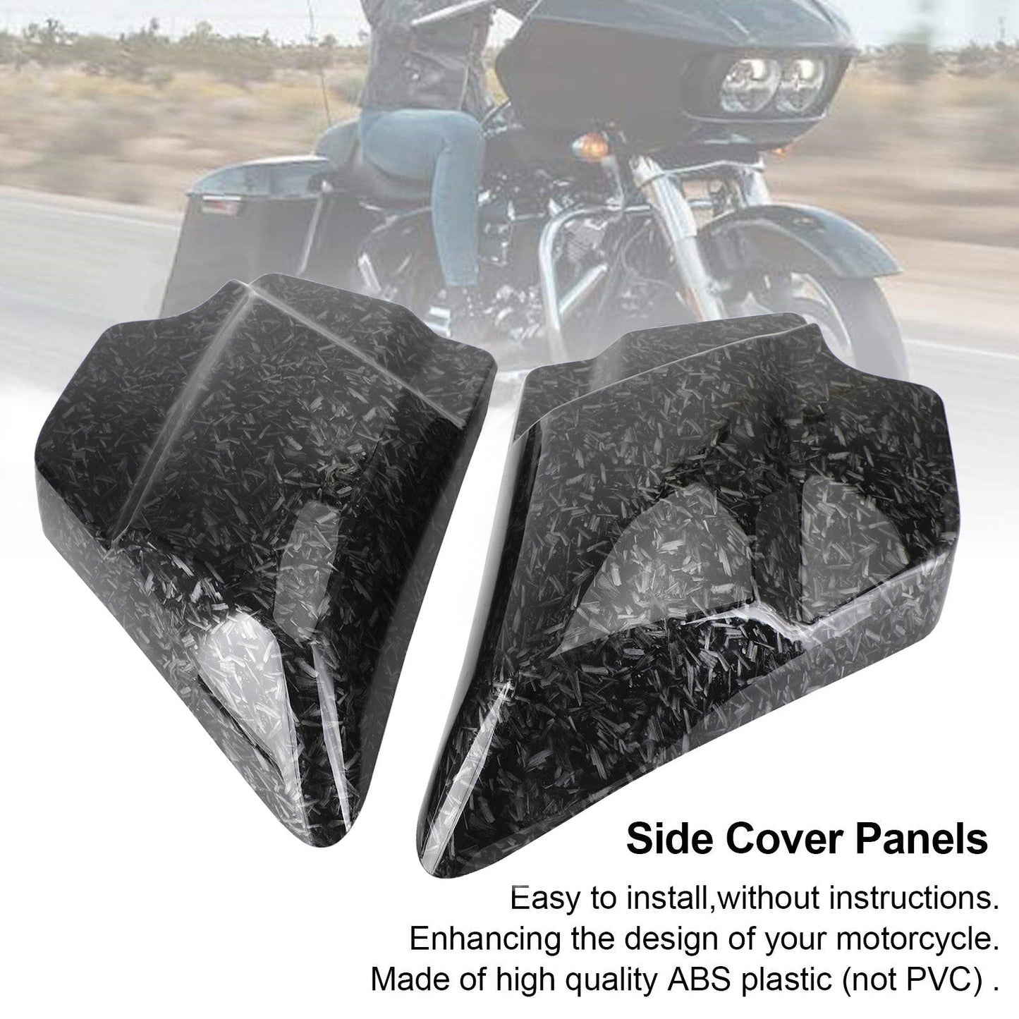 Touring Electra Road Glide Road King 2009-2020 Generic Carbon Side Cover Panel