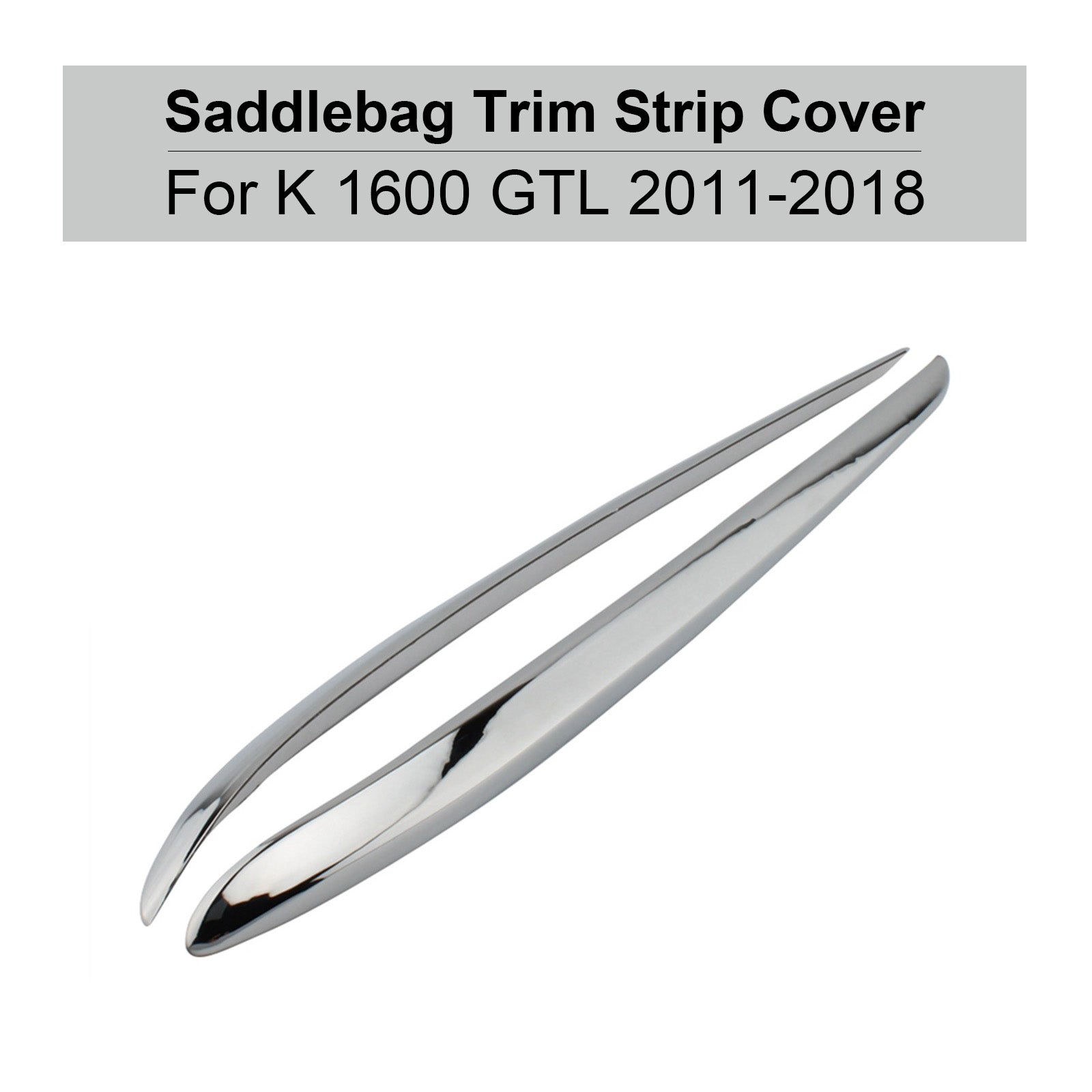2011-2018 BMW K1600GTL Chrome Side Panel Storage Box Plating Trim Strip Generic