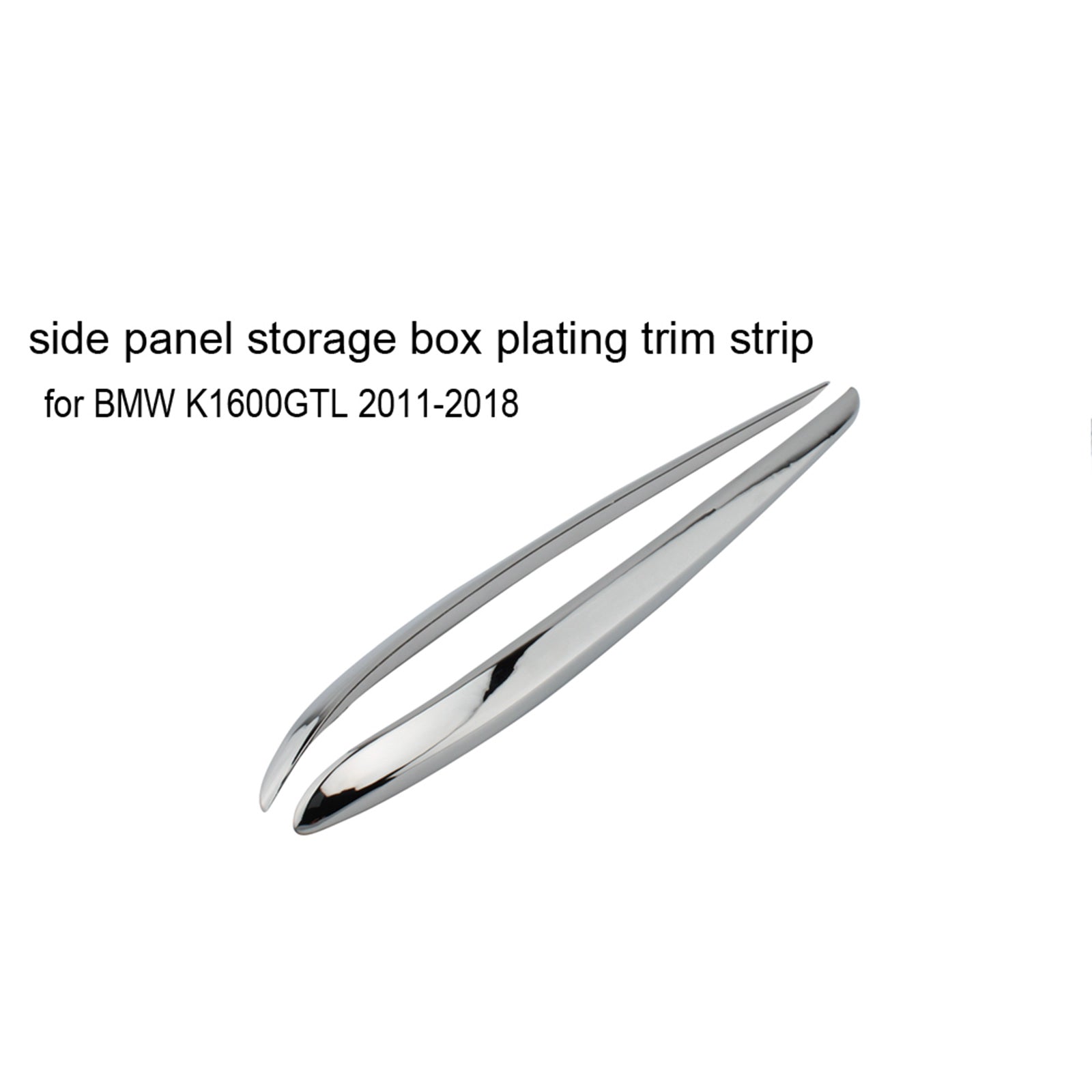 2011-2018 BMW K1600GTL Chrome Side Panel Storage Box Plating Trim Strip Generic