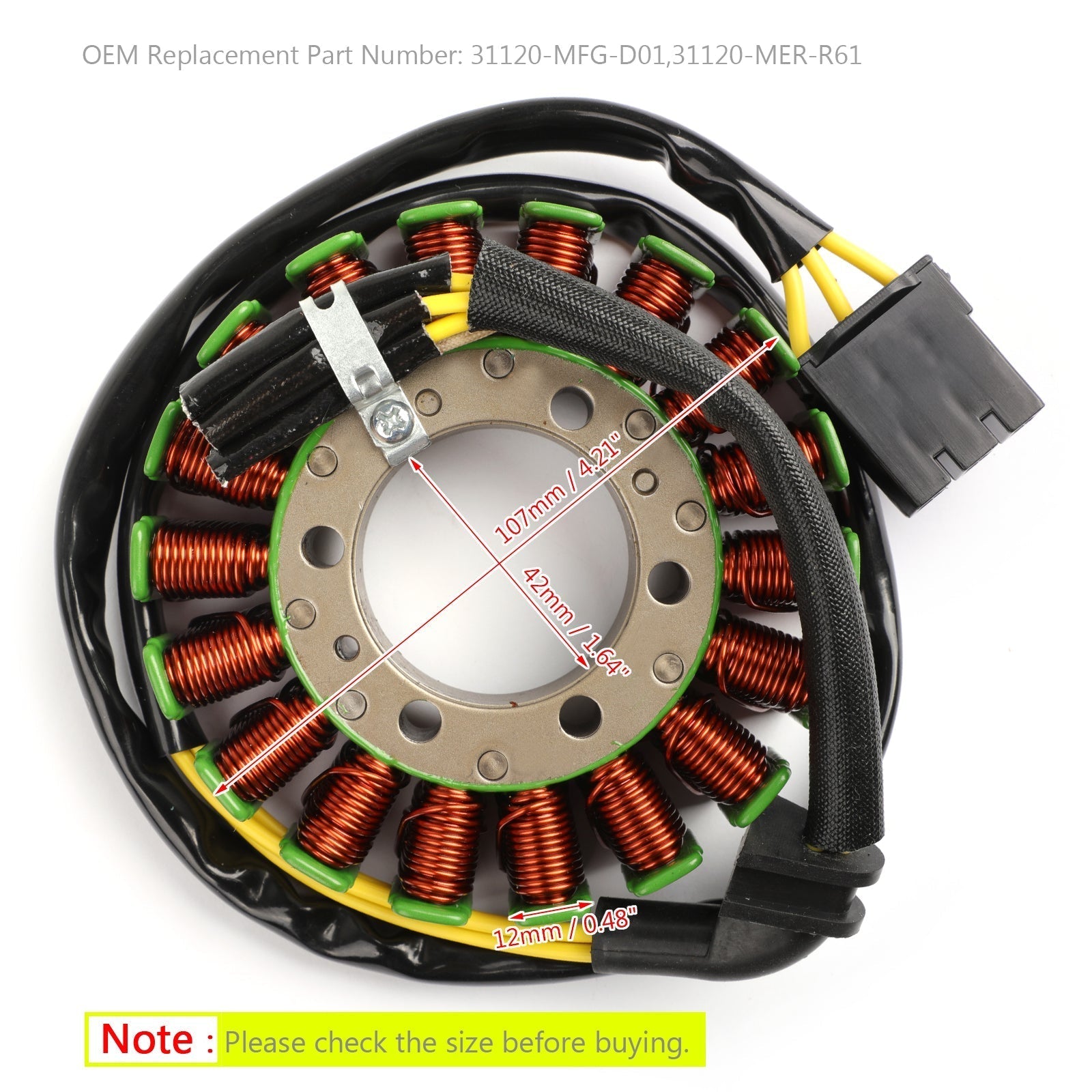 2007-2013 Honda CB600F Hornet 600 PC41 Generator Stator Generic