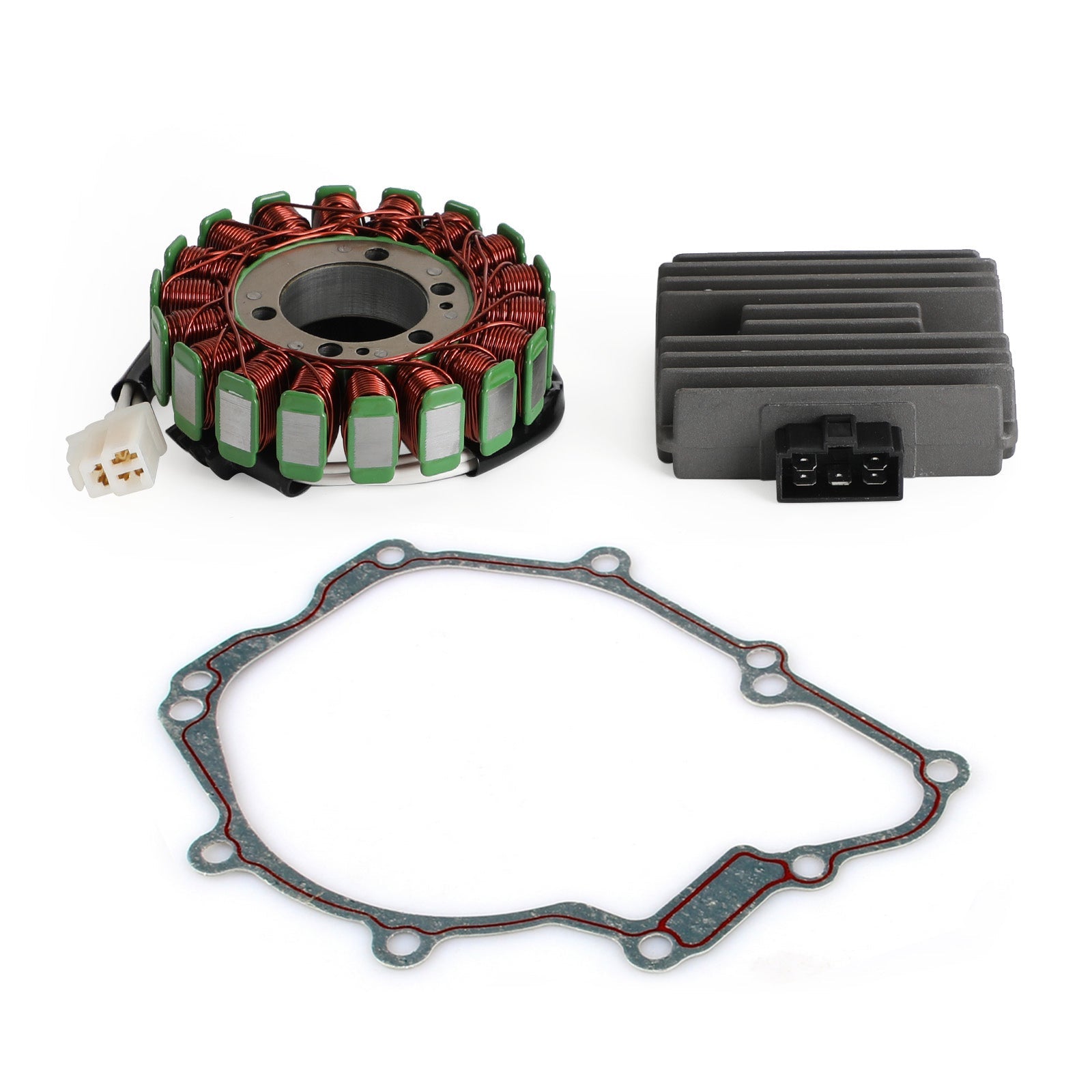 2005 Yamaha YZF R6 YZF600 R6 RaceBase Magneto Stator+Voltage Rectifier+Gasket 5SL-81410-00-00 Generic