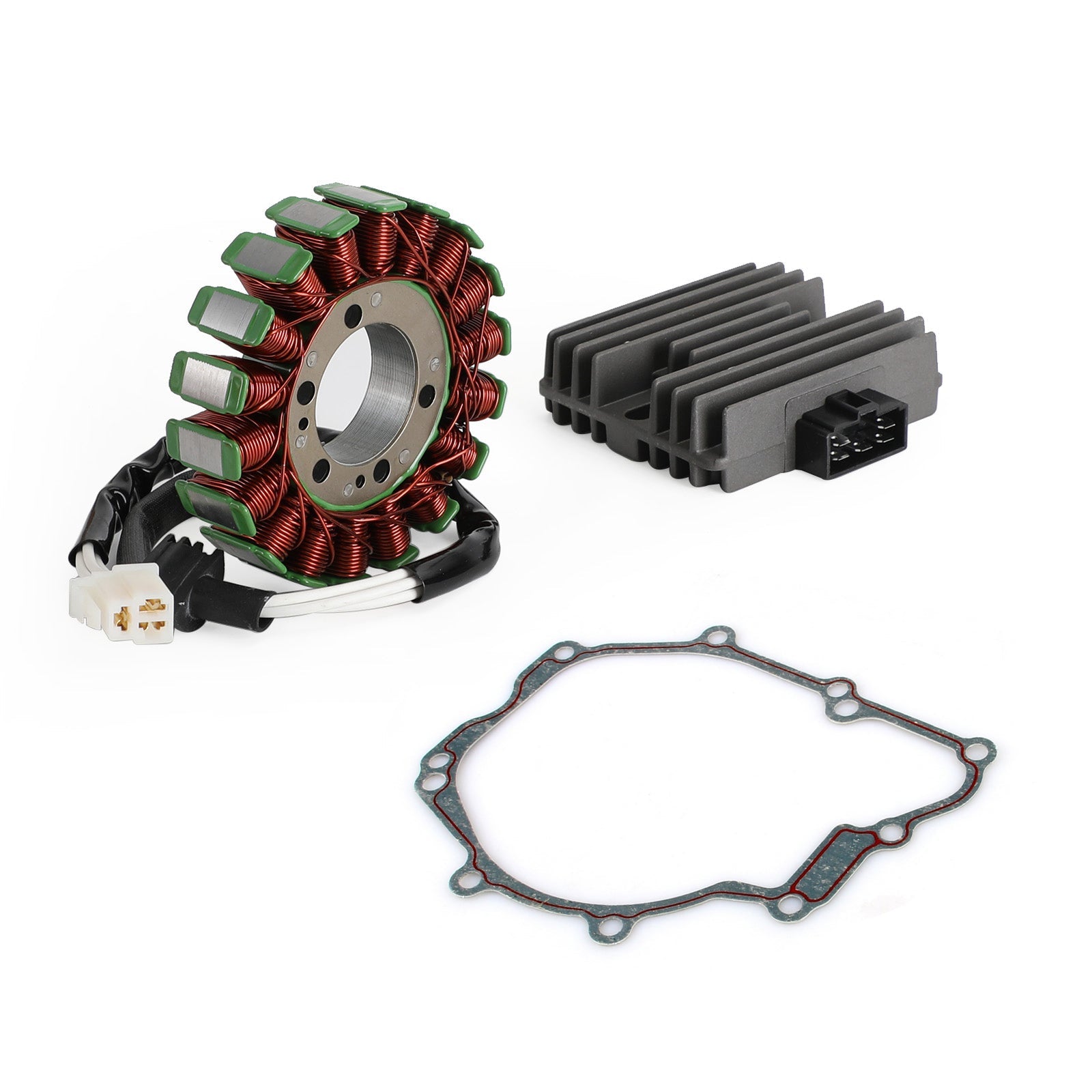 2005 Yamaha YZF R6 YZF600 R6 RaceBase Magneto Stator+Voltage Rectifier+Gasket 5SL-81410-00-00 Generic