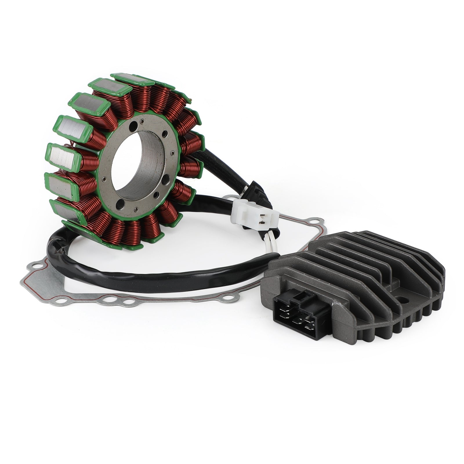 2001 Yamaha YZF-R1 R1 Champions Limited Edition Magneto Stator+Voltage Rectifier+Gasket 54XV-81410-00 4JH-81960-00