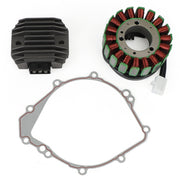 2001 Yamaha YZF-R1 R1 Champions Limited Edition Magneto Stator+Voltage Rectifier+Gasket 54XV-81410-00 4JH-81960-00