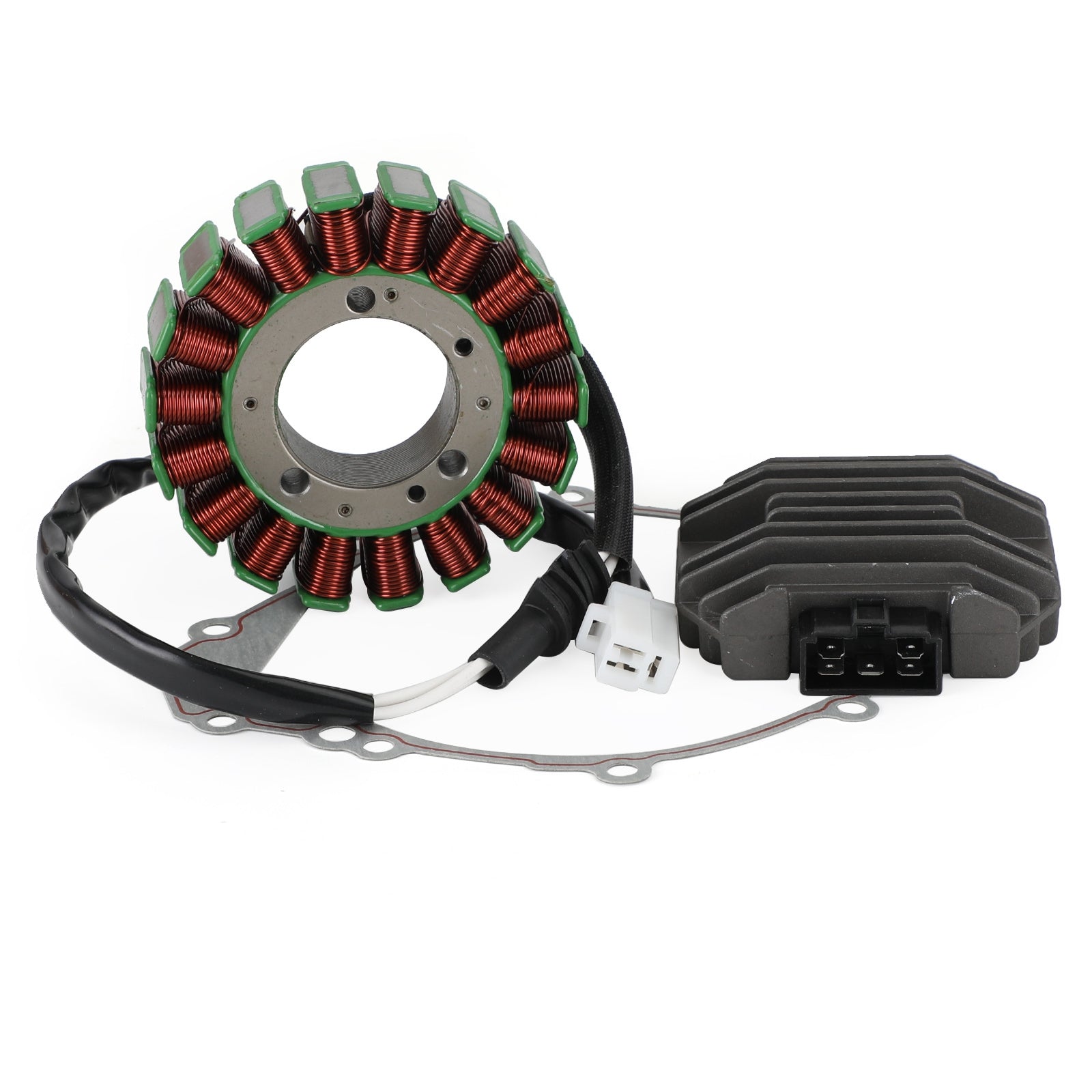 2001 Yamaha YZF-R1 R1 Champions Limited Edition Magneto Stator+Voltage Rectifier+Gasket 54XV-81410-00 4JH-81960-00