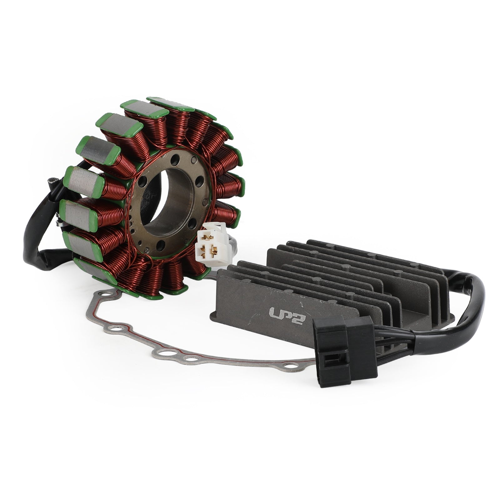 2004-2005 Suzuki GSXR750 GSX-R750 K4 K5 Magneto Coil Stator+Voltage Rectifier+Gasket 31401-29G00 32800-33E20 Generic