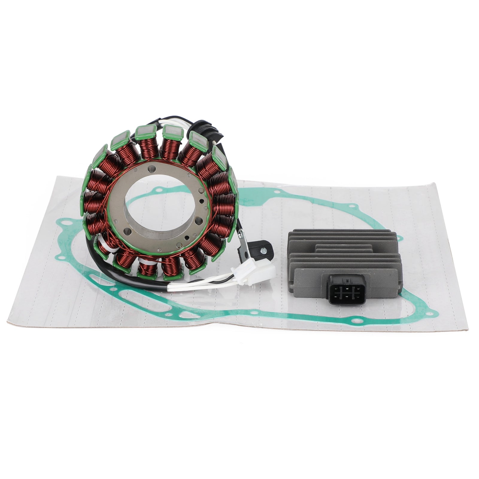 2003 Yamaha XVS1100A V-Star Classic Stator+Voltage Rectifier+Gasket 5EL-81410-00-00 5EL-81410-01-00
