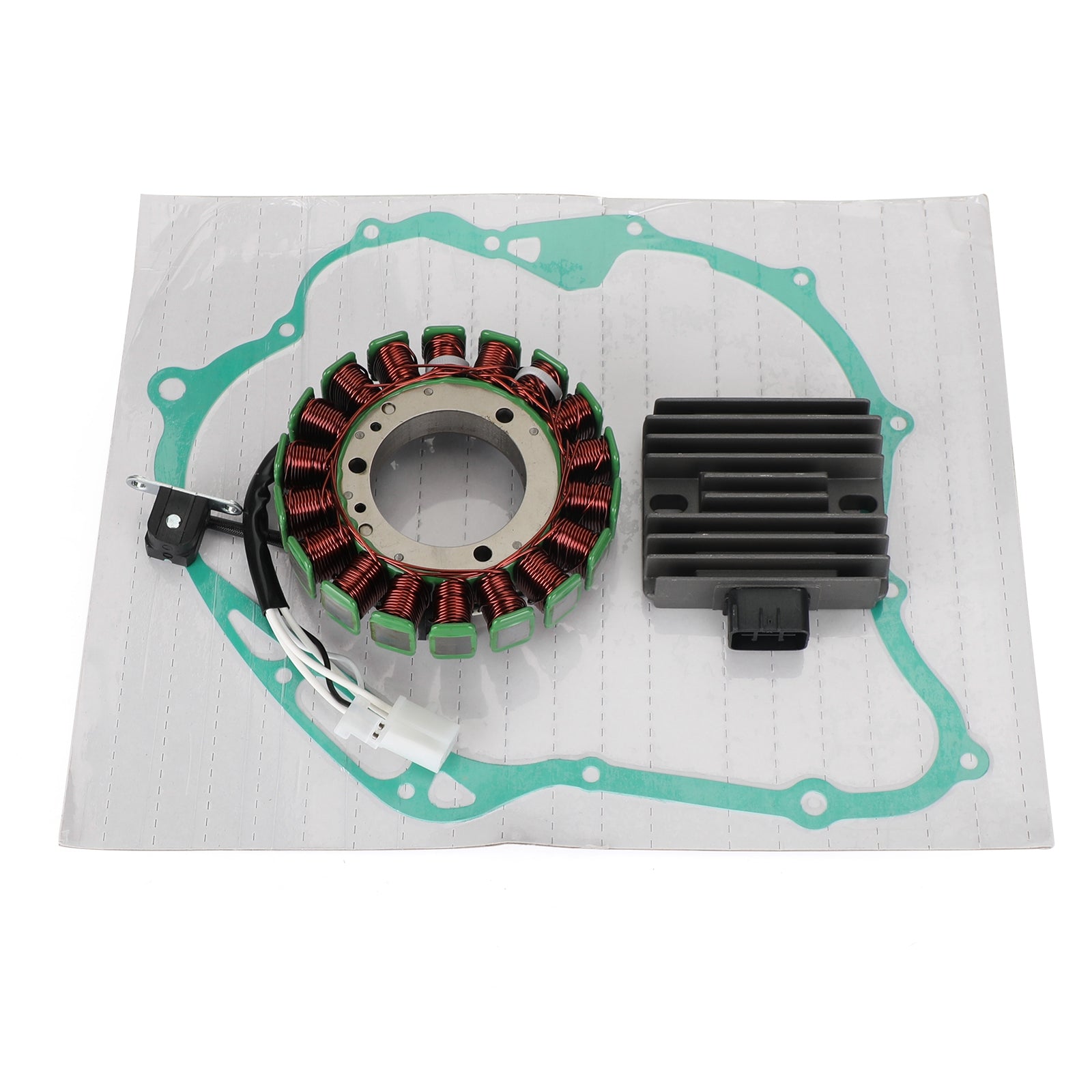 2003 Yamaha XVS1100 V-Star Custom Stator+Voltage Rectifier+Gasket 5EL-81410-00-00 5EL-81410-01-00