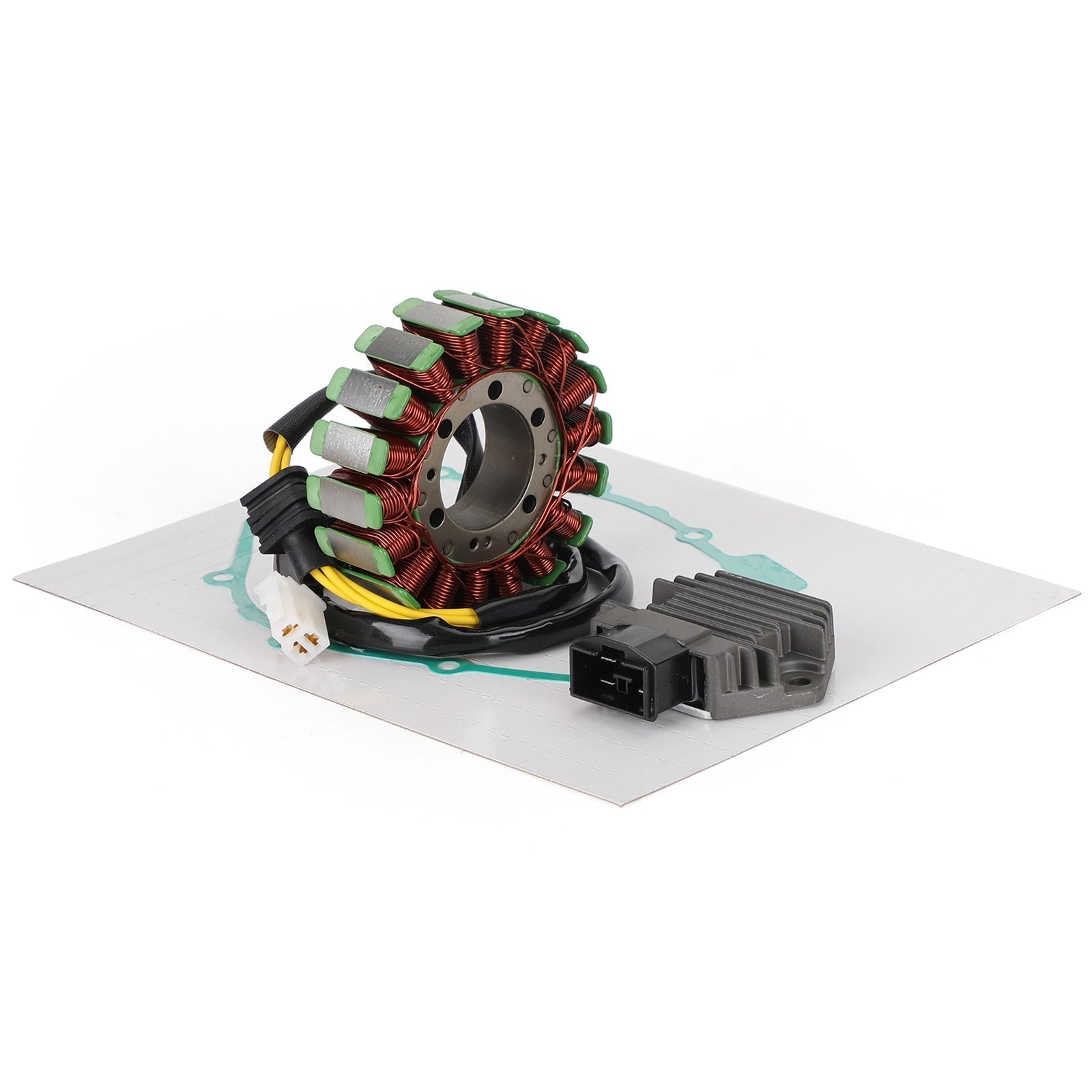 1997-1998 Honda CBR1100XX Super Blackbird Magneto Coil Stator + Voltage Regulator + Gasket Assy