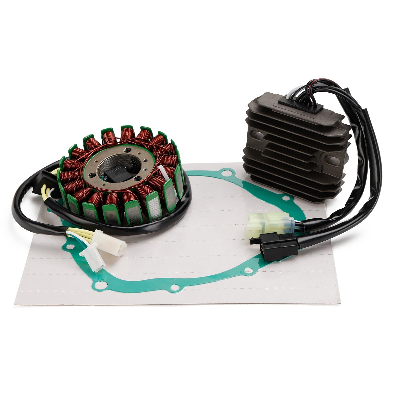 2003-2012 Suzuki SV650 Magneto Coil Stator + Voltage Regulator + Gasket Assy 32101-17G00