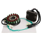 2007-2010 Suzuki DL650 V-Strom (Model K7) Magneto Coil Stator + Voltage Regulator + Gasket Assy 32101-17G00