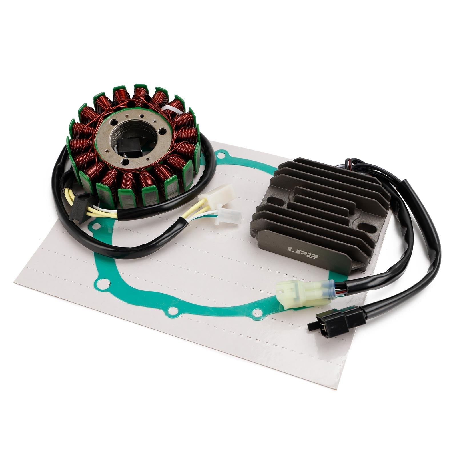 2003-2007 Suzuki SV650S Magneto Stator,Voltage Rectifier,Gasket 32101-17G00 32101-17G02