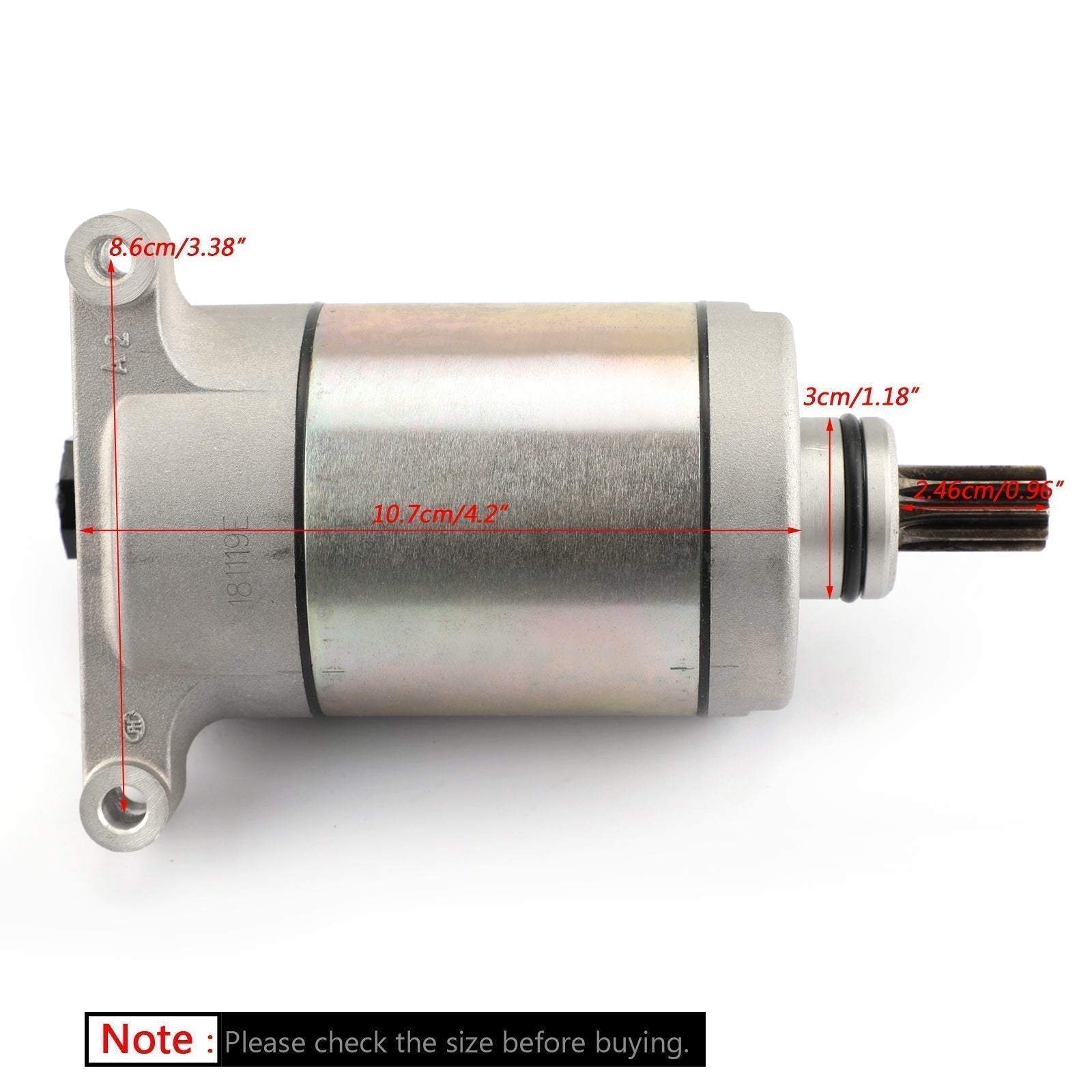 2009-2014 Yamaha YFM550FWA Grizzly 550 Hunter Electric Starter Motor 28P-81890-00