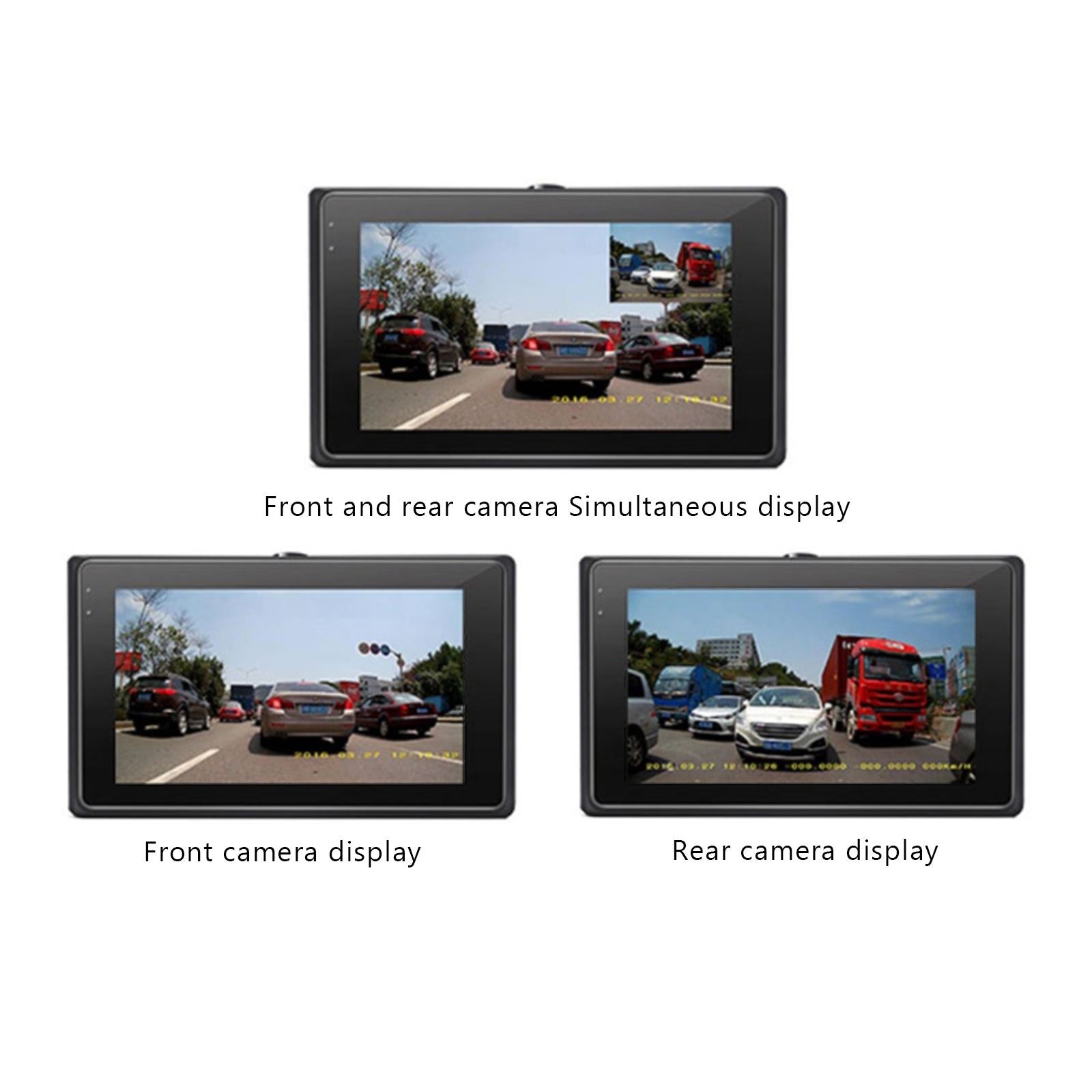 3" 140掳 Waterproof Dual Action Camera Video Recorder DVR for Motorcycle IP68 Generic