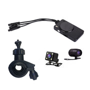 3" 140掳 Waterproof Dual Action Camera Video Recorder DVR for Motorcycle IP68 Generic