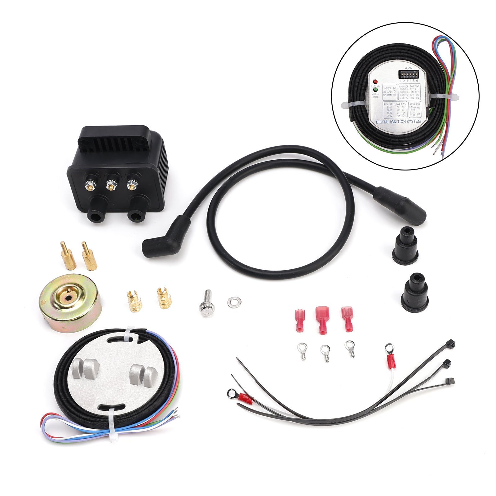 Double Fire Electronic Ignition Kit fit for Big Twin Models 1970-1999