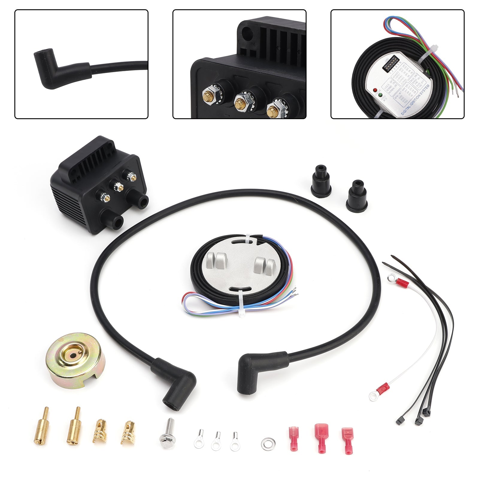 Double Fire Electronic Ignition Kit fit for Big Twin Models 1970-1999