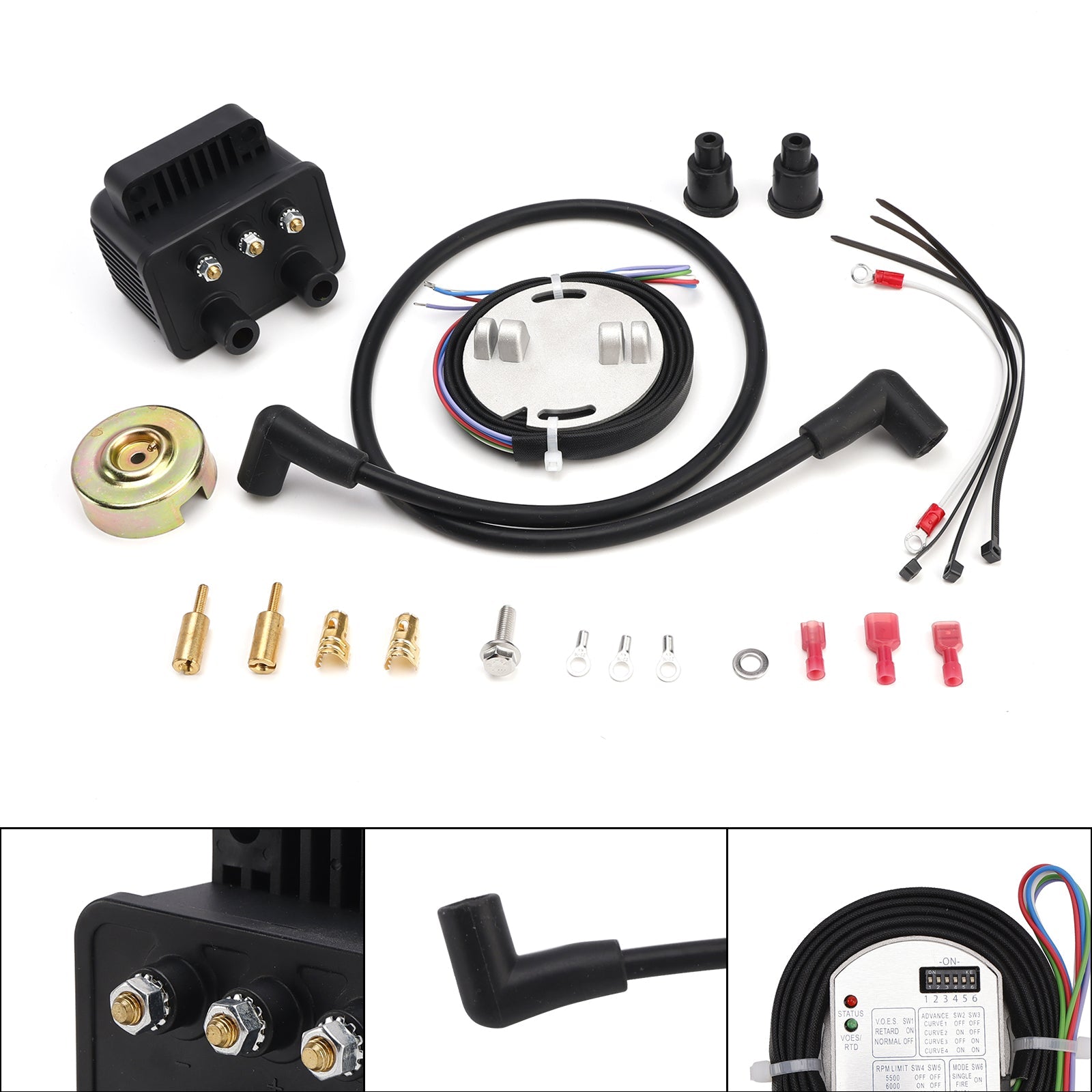 Double Fire Electronic Ignition Kit fit for Big Twin Models 1970-1999