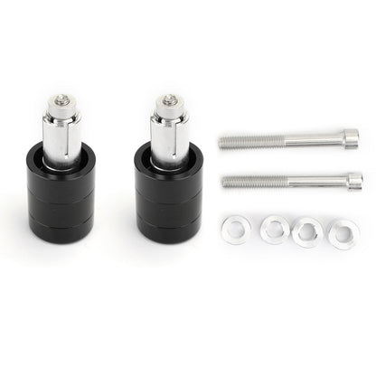 Universal Aluminum Hand Bar Ends CNC Hand Bar End Weights Set Black