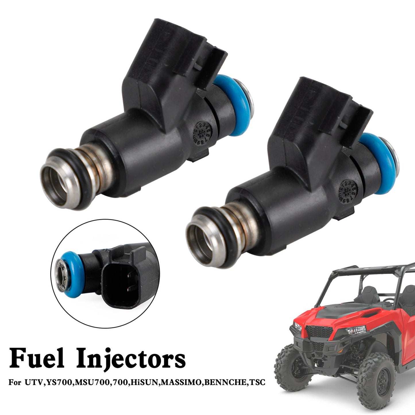 2PCS Fuel Injector For HiSun EFI 700 ATV UTV MASSIMO Qlink TSC YS MSU