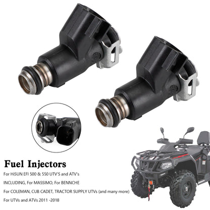 2PCS Fuel Injector For HiSun EFI UTV550 MSU500 HS500