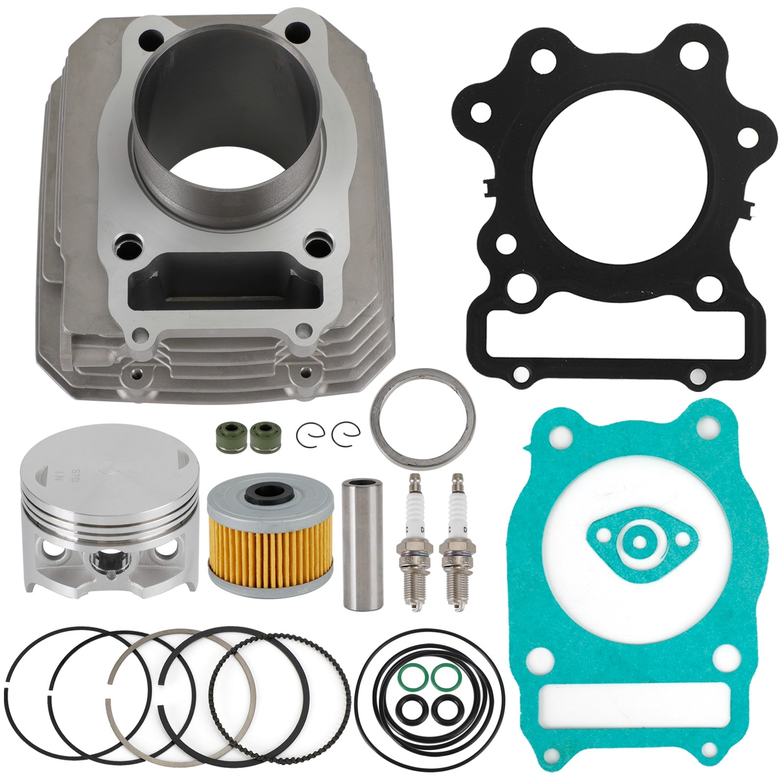 1993 Honda ATV TRX300 Cylinder Piston Top End Gasket Kit 12000-HC4-000 12251-HA0-004