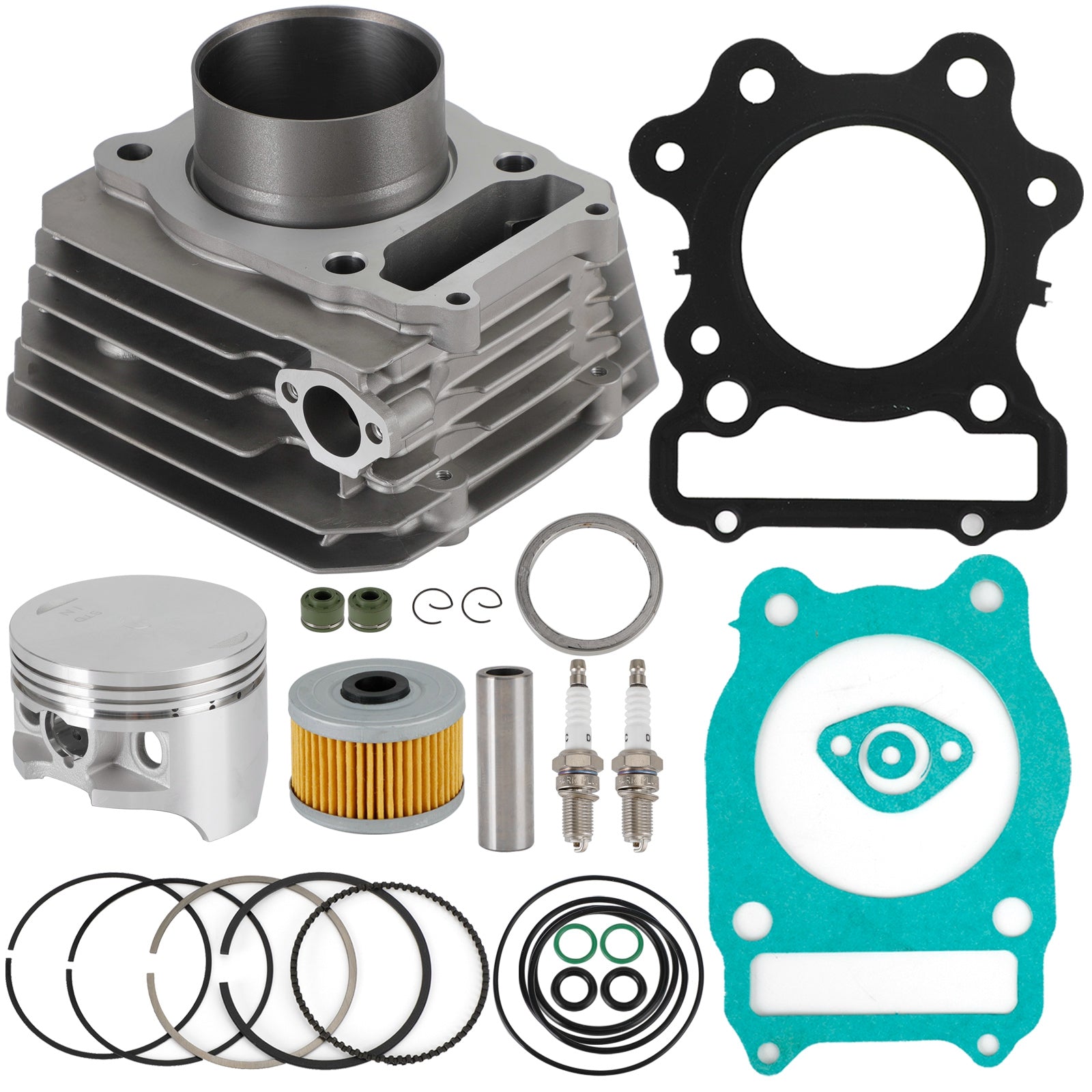 1991 Honda ATV TRX300 Cylinder Piston Top End Gasket Kit 12000-HC4-000 12251-HA0-004