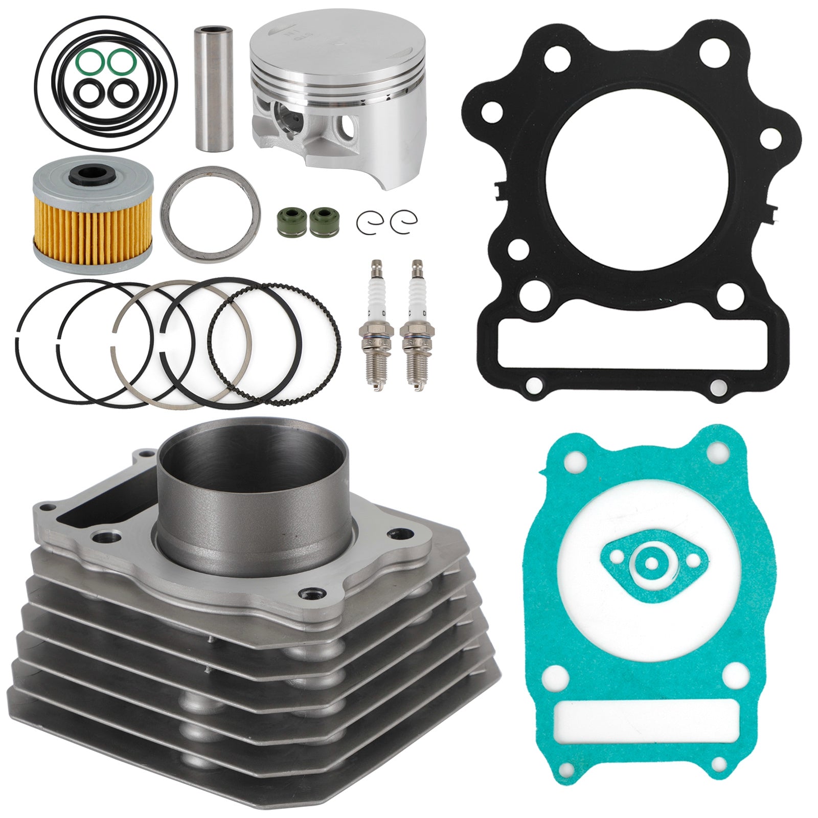 1990 Honda ATV TRX300 Cylinder Piston Top End Gasket Kit 12000-HC4-000 12251-HA0-004