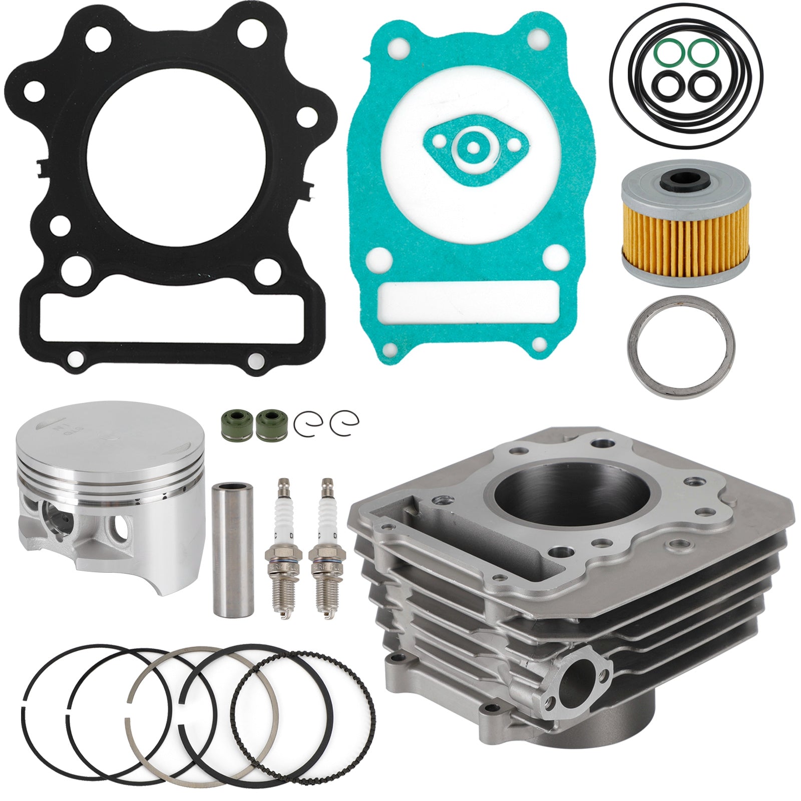 1988 Honda ATV TRX300FW FOURTRAX 4X4 Cylinder Piston Top End Gasket Kit 12000-HC4-000 12251-HA0-004