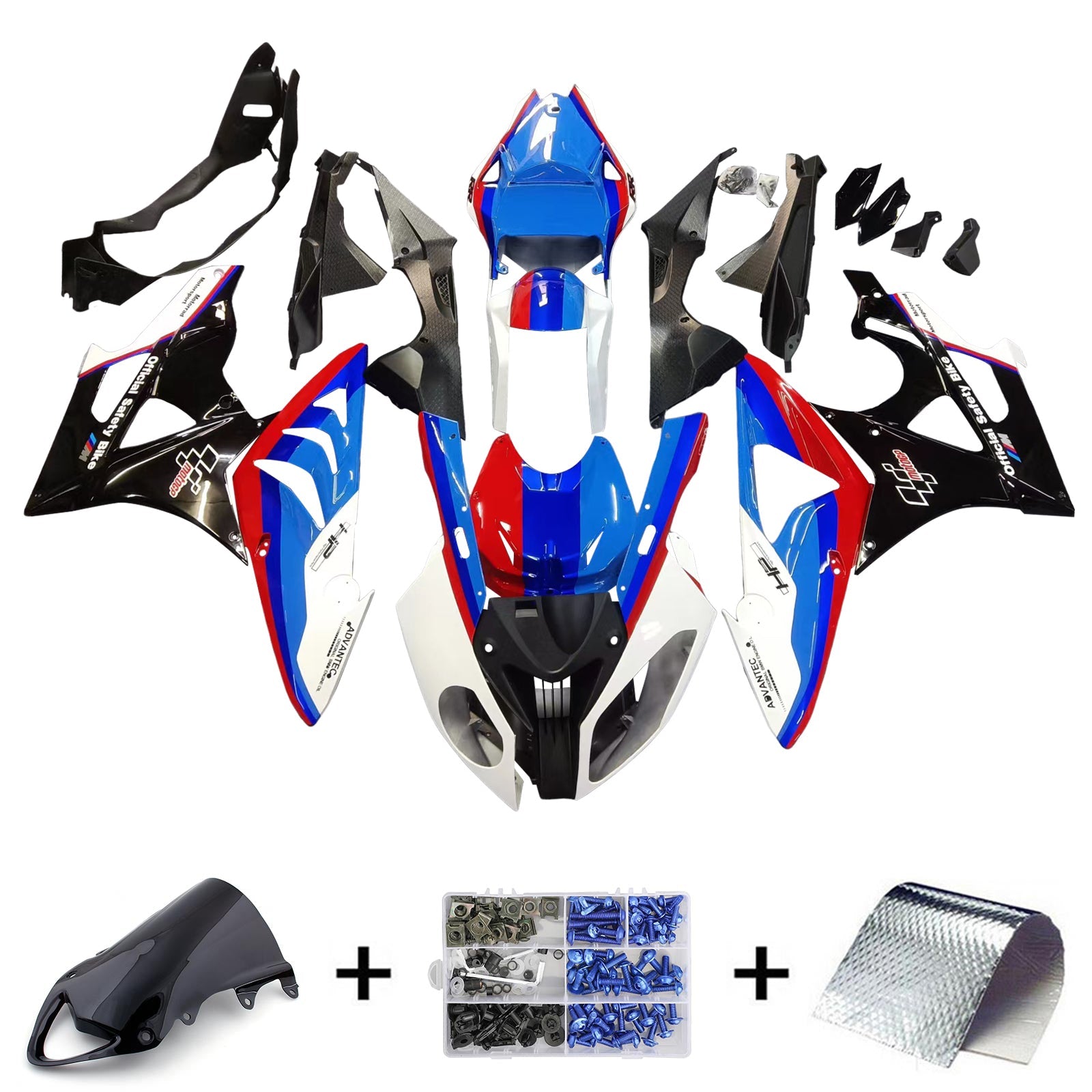 2009-2014 BMW S1000RR Injection Fairing Kit Bodywork Plastic ABS Generic