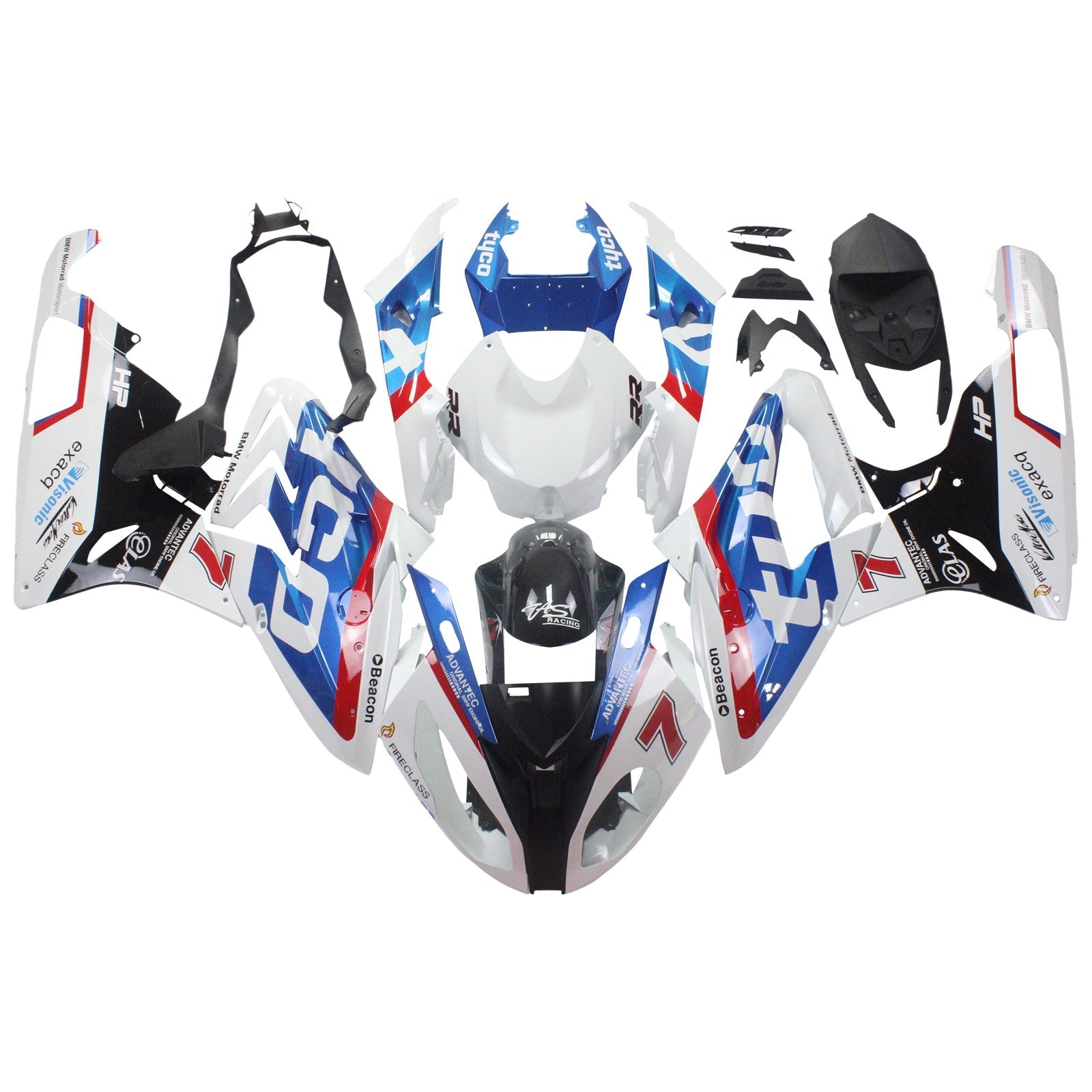 2015-2016 BMW S1000RR Injection Fairing Kit Bodywork Plastic ABS Generic