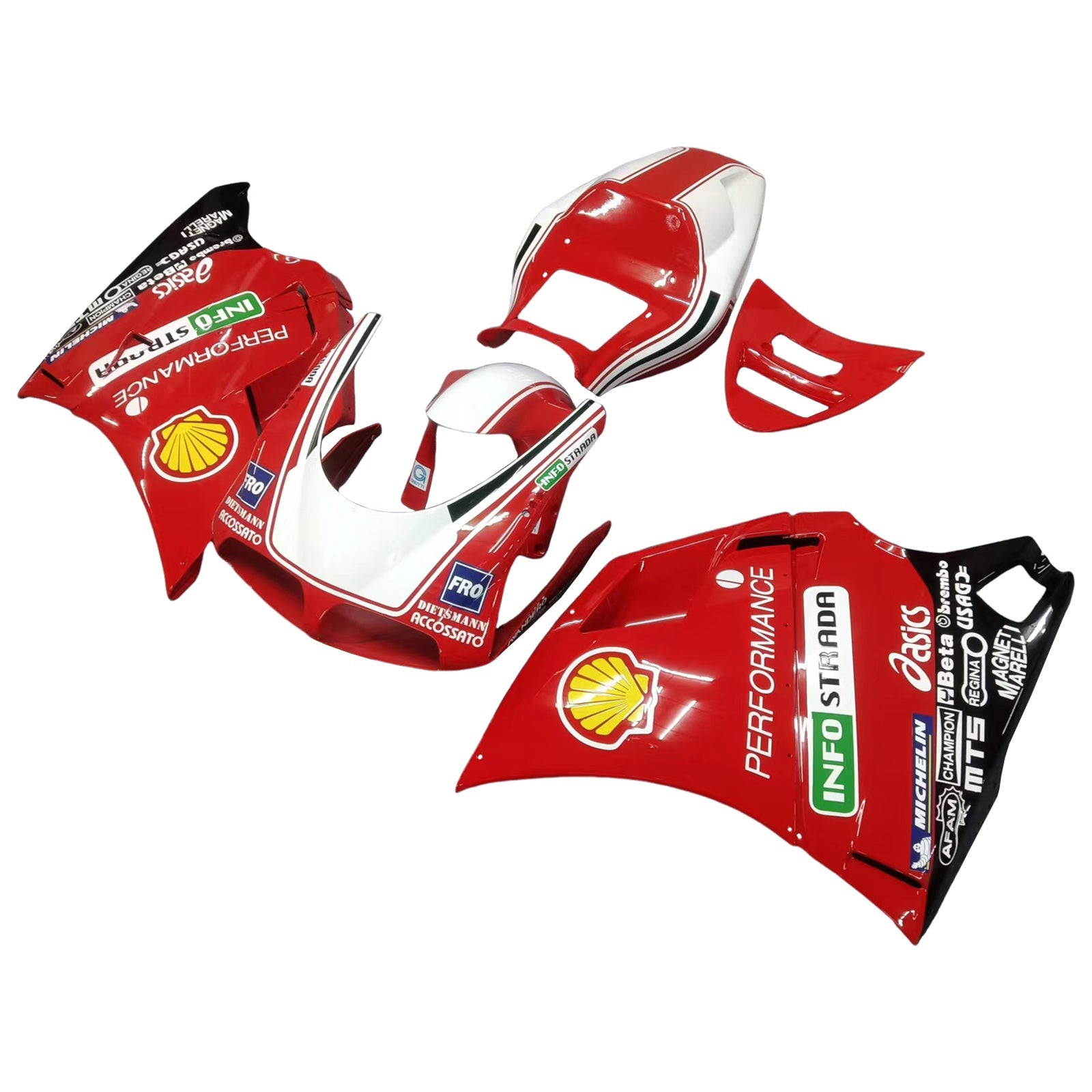 1996-2002 Ducati 996 748 916 998 Fairing Kit Bodywork ABS #103
