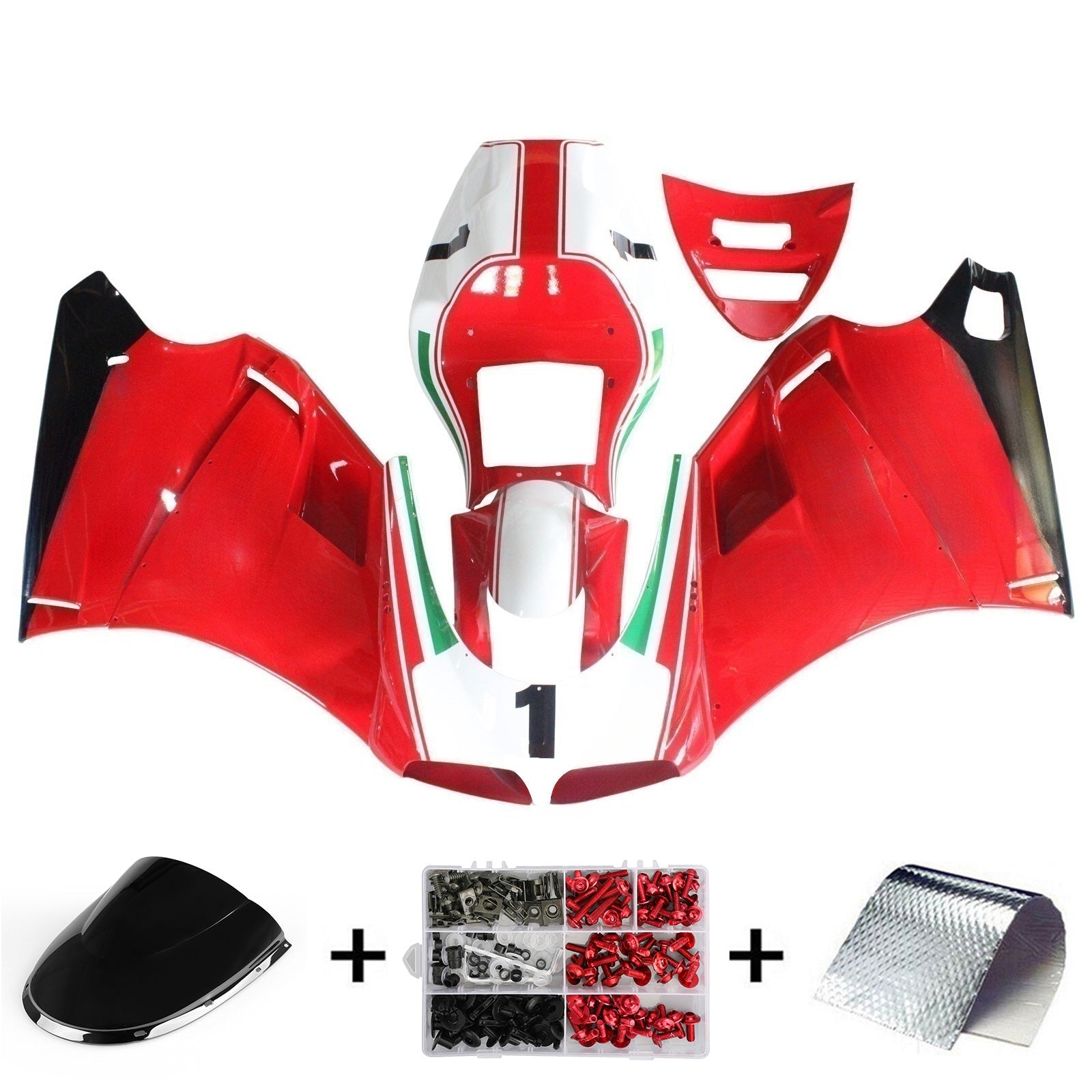 1996-2002 Ducati 996 748 916 998 Fairing Kit Bodywork ABS #103