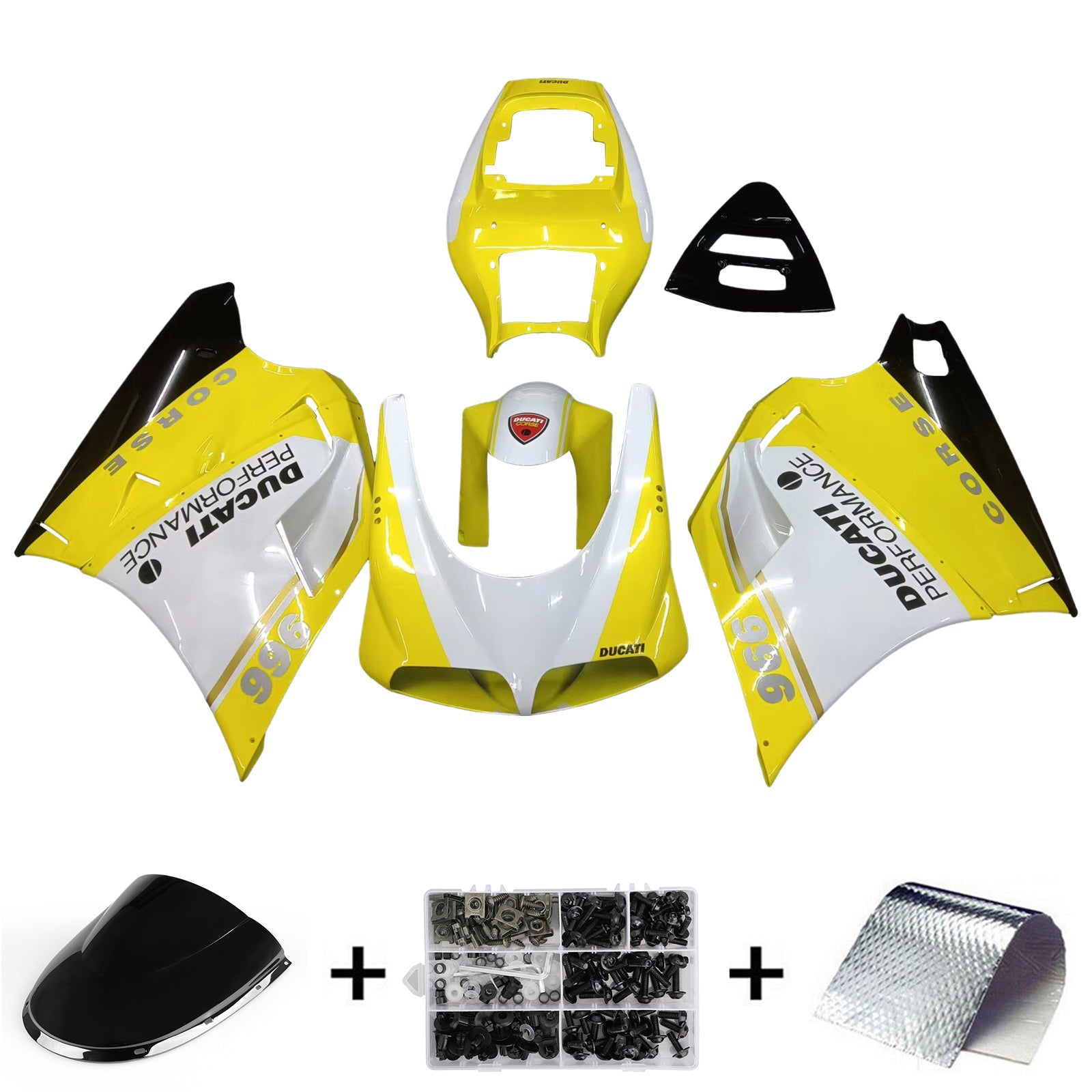 1996-2002 Ducati 996 748 916 998 Fairing Kit Bodywork ABS #103