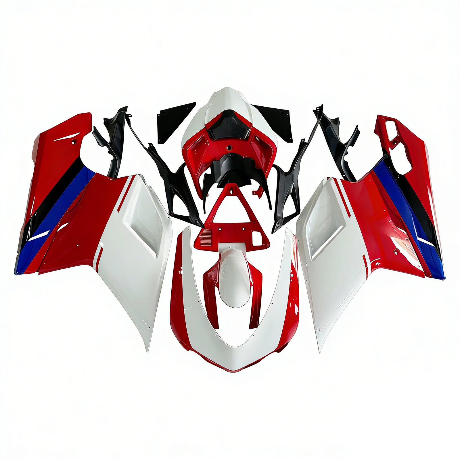 2007-2012 Ducati 1098/1198/848 Red Xerox Bodywork Fairing ABS Injection Mold 7# Generic