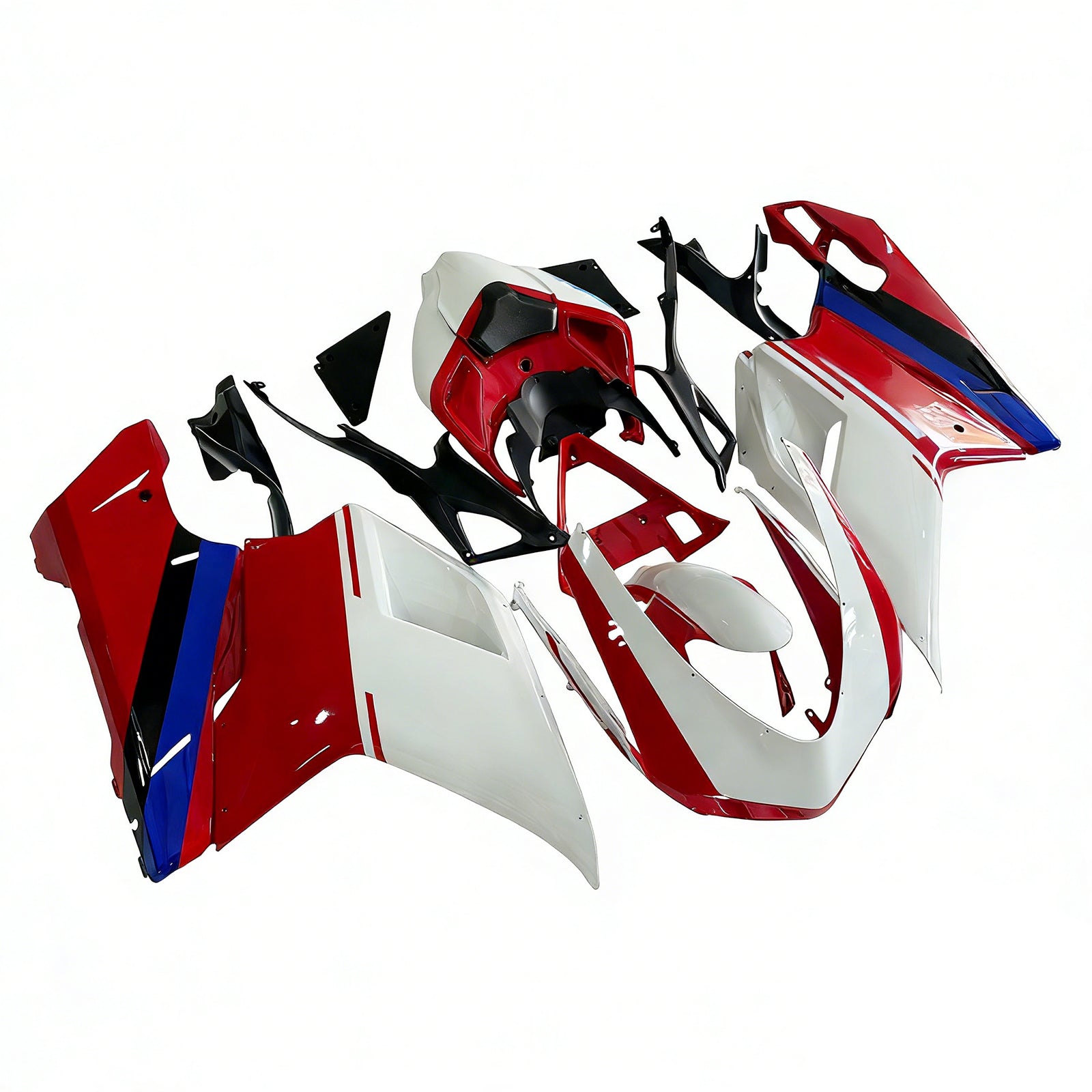 2007-2012 Ducati 1098/1198/848 Red Xerox Bodywork Fairing ABS Injection Mold 7# Generic