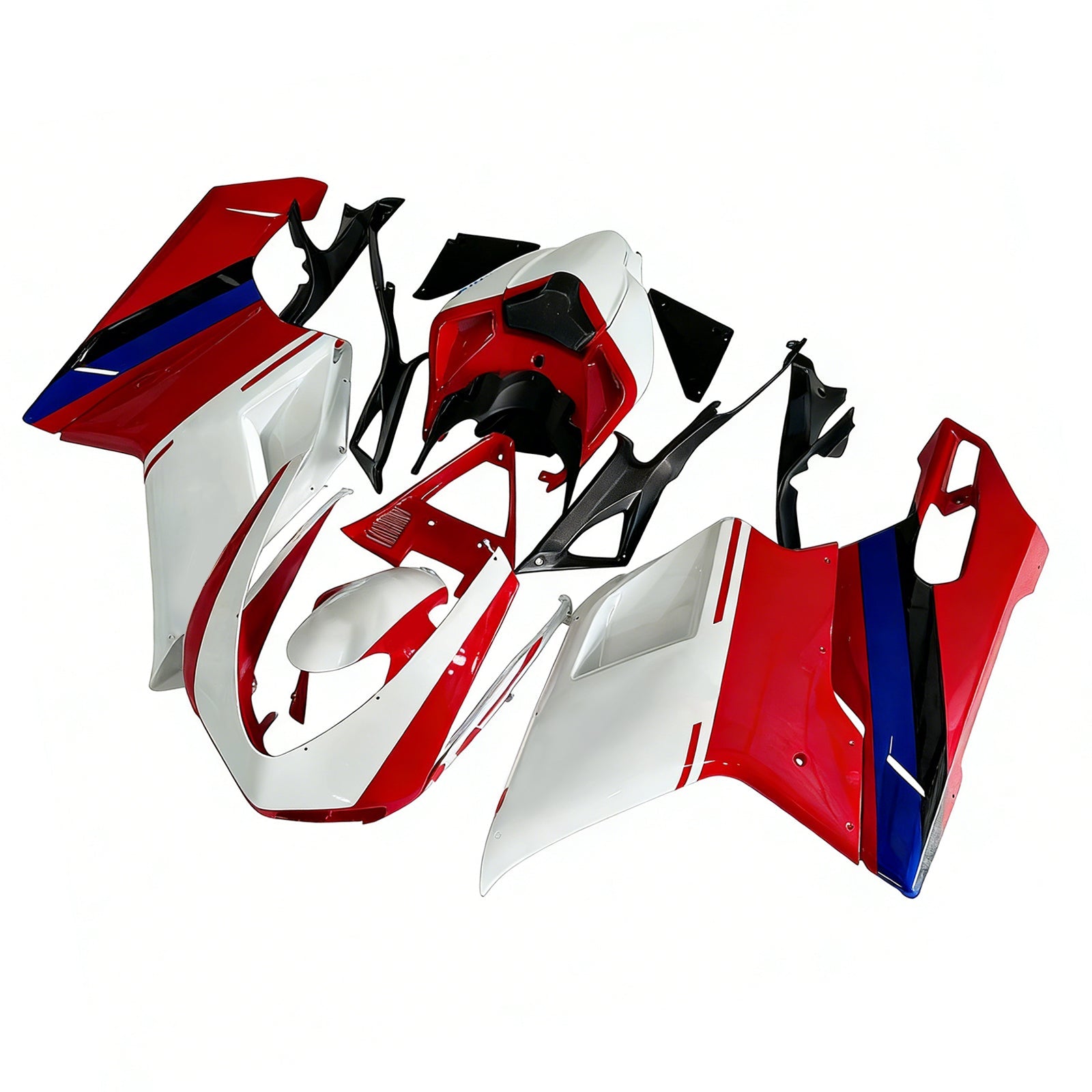 2007-2012 Ducati 1098/1198/848 Red Xerox Bodywork Fairing ABS Injection Mold 7# Generic