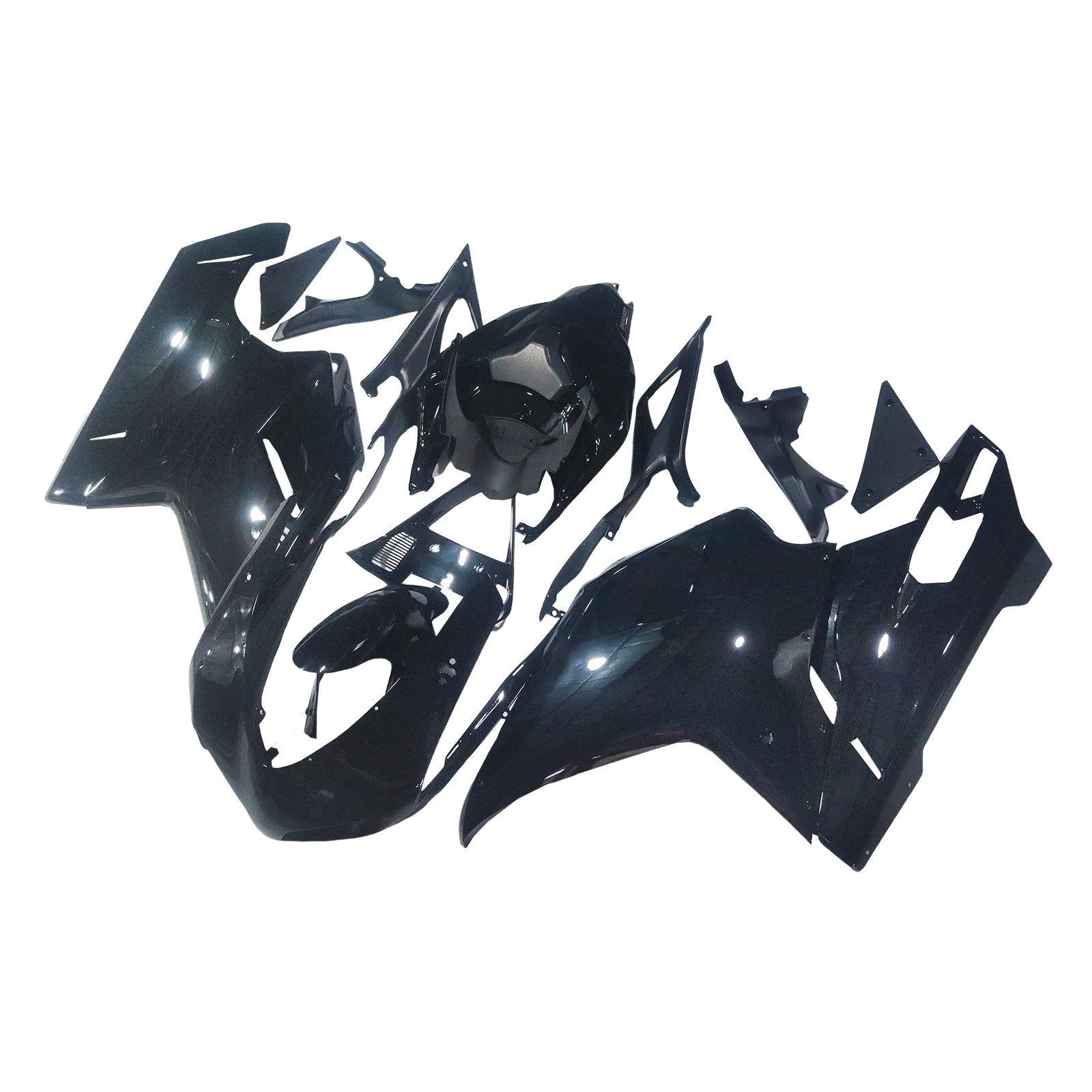 2007-2012 Ducati 1098/1198/848 Black Bodywork Fairing ABS Injection Mold 14# Generic
