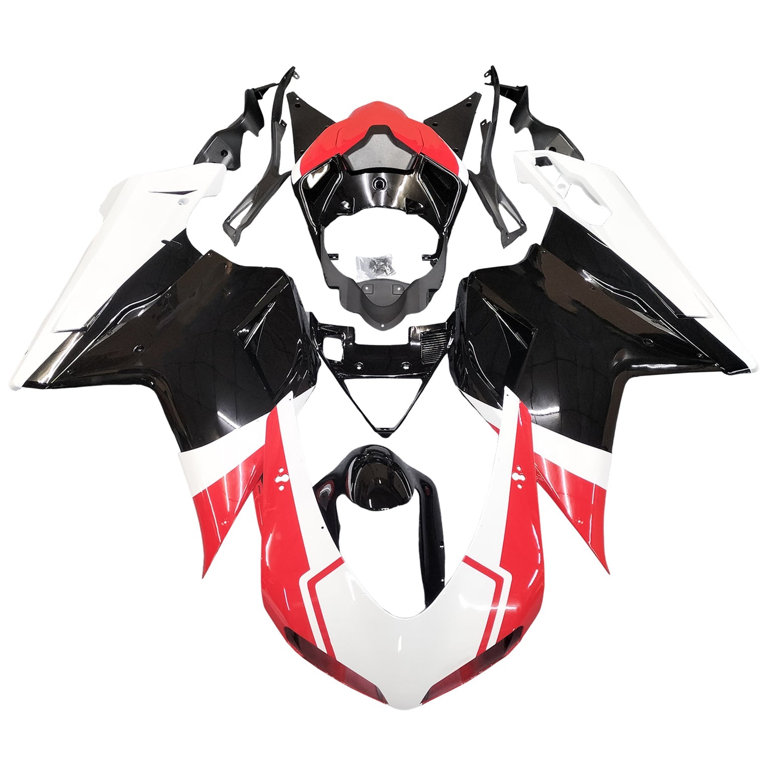 2007-2012 Ducati 1098/1198/848 Red Black Bodywork Fairing ABS Injection Mold 16# Generic