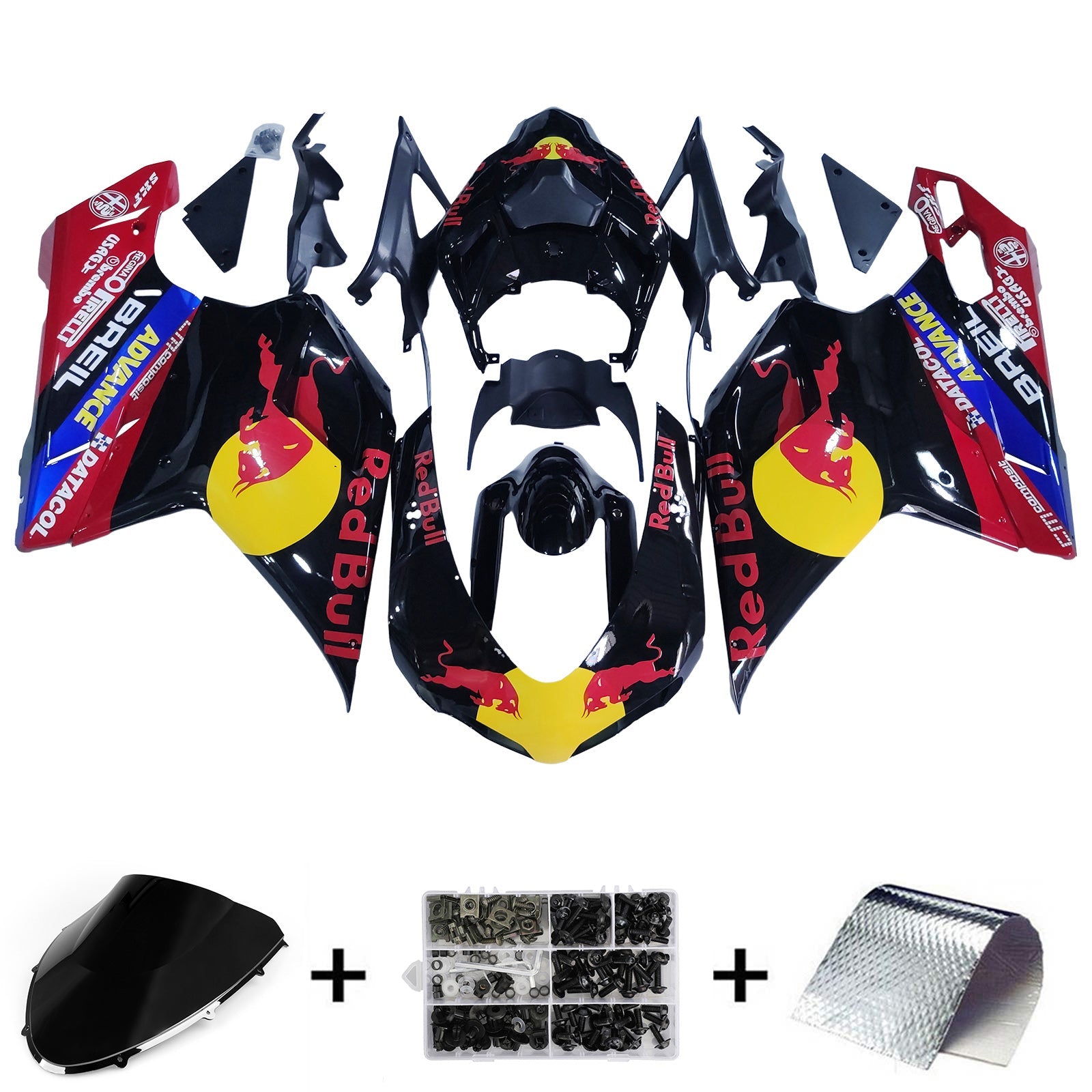 2007-2011 Ducati 1098 1198 848 Fairing Kit Bodywork ABS Generic