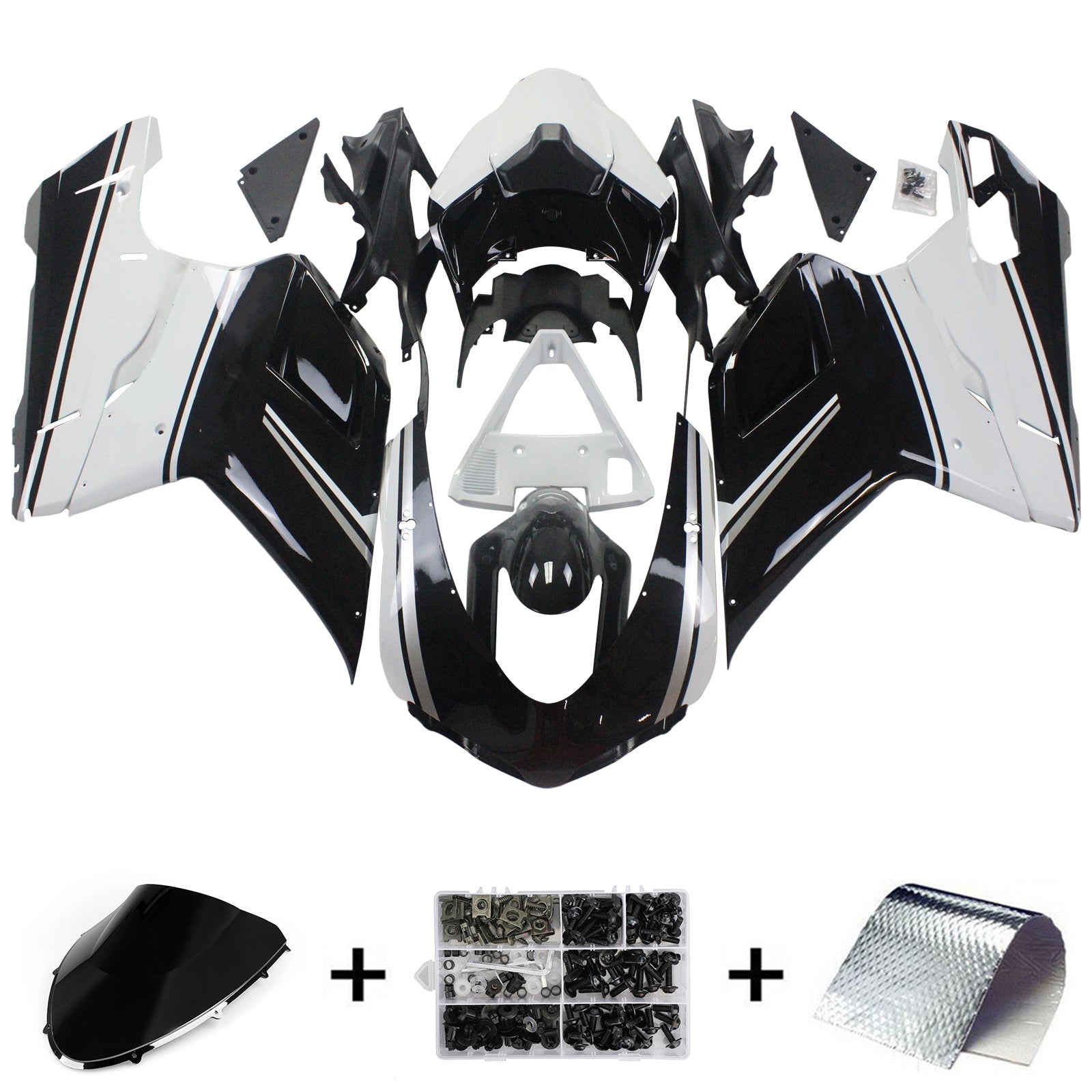 2007-2011 Ducati 1098 1198 848 ABS Fairing Kit Bodywork #102