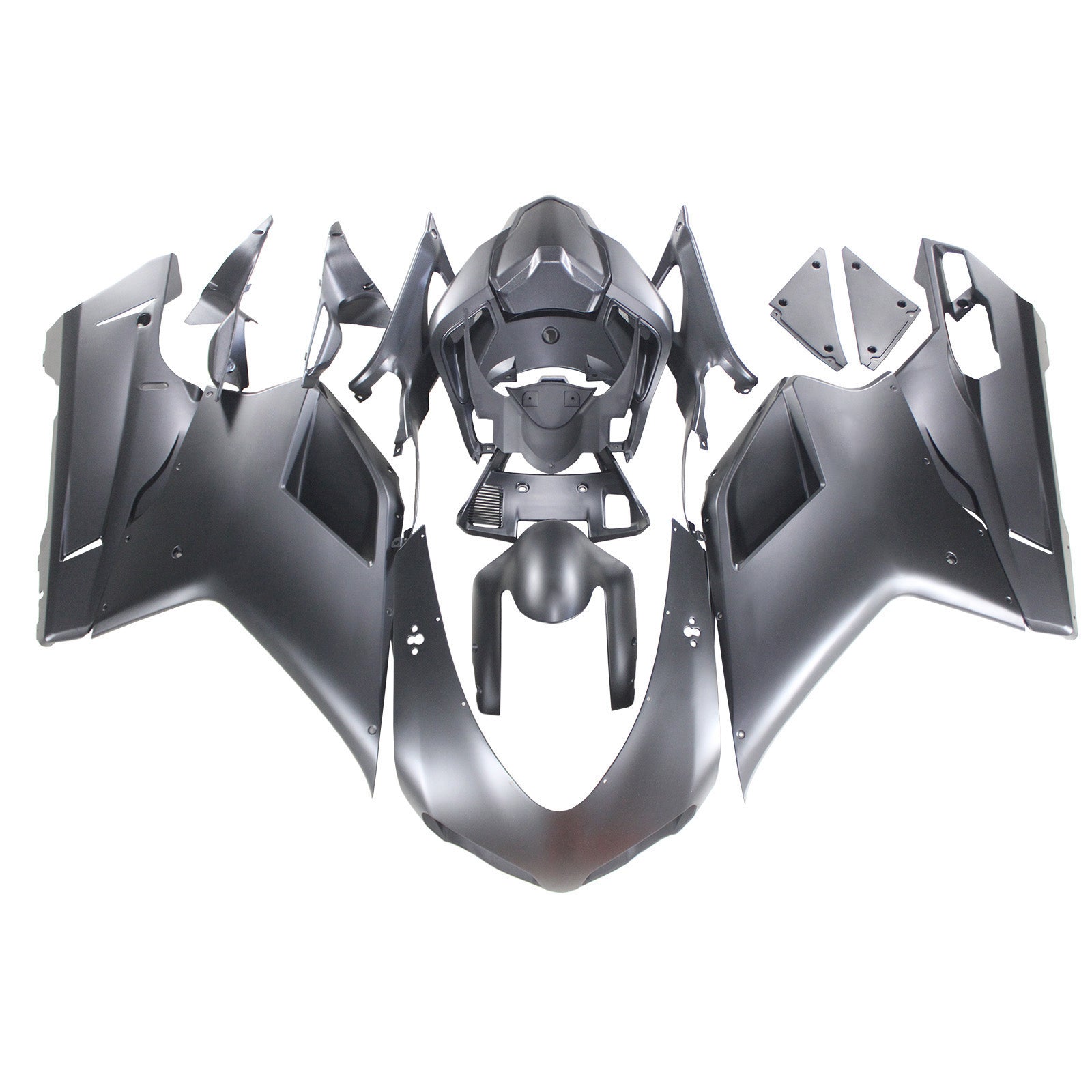 2007-2012 Ducati 1098 Matte Black Fairing Kit