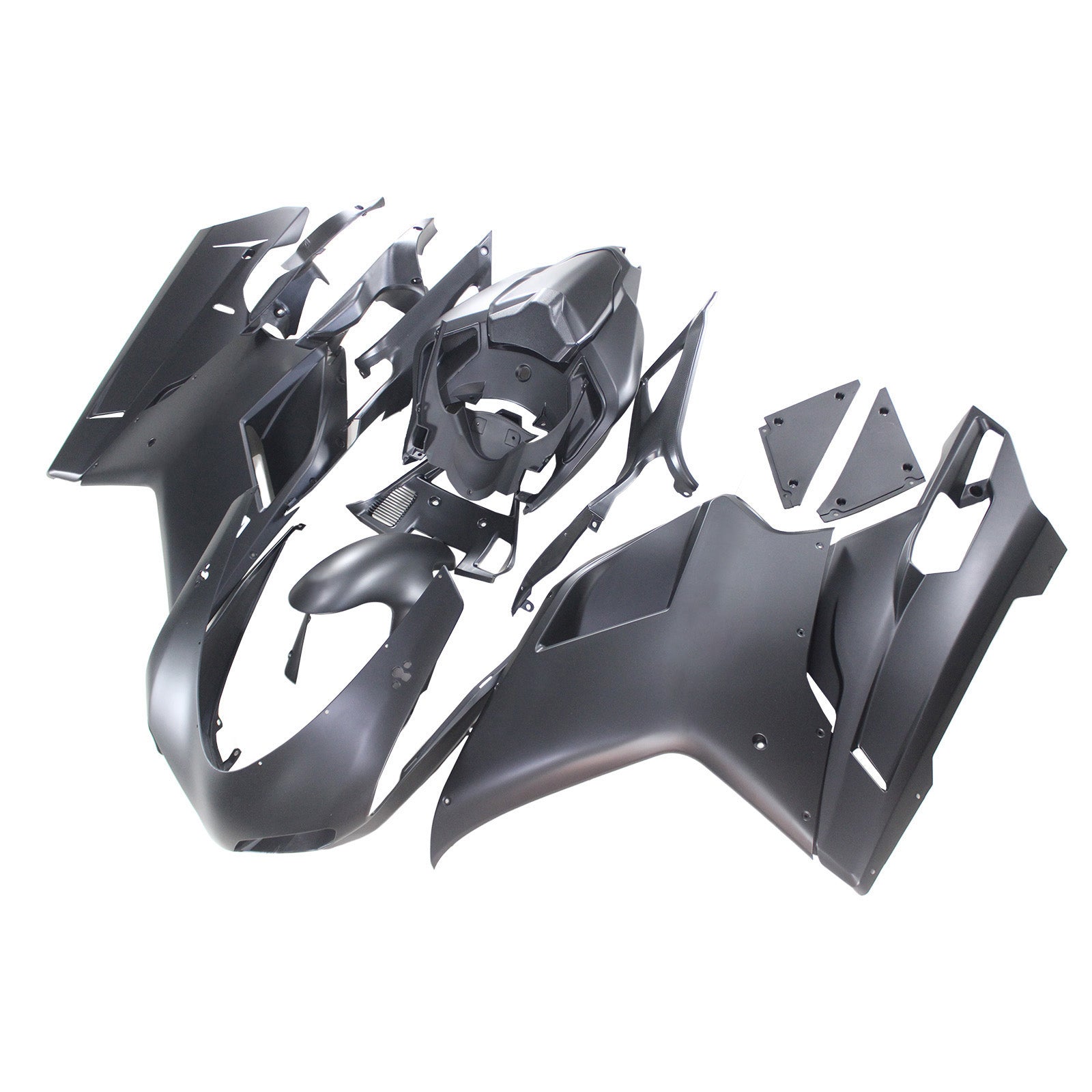 2007-2012 Ducati 1098 Matte Black Fairing Kit