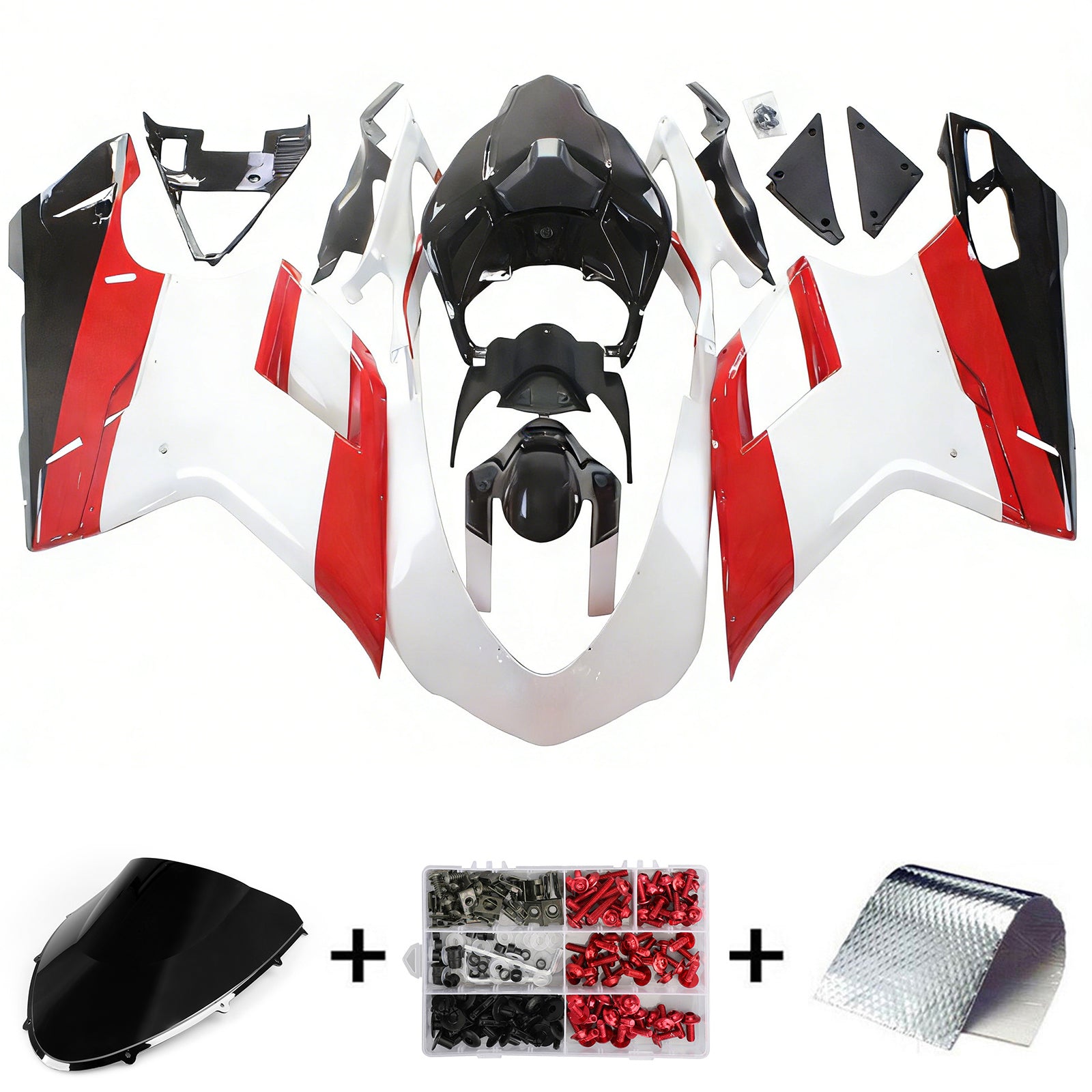 2007-2011 Ducati 1098 1198 848 Fairing Kit Bodywork ABS