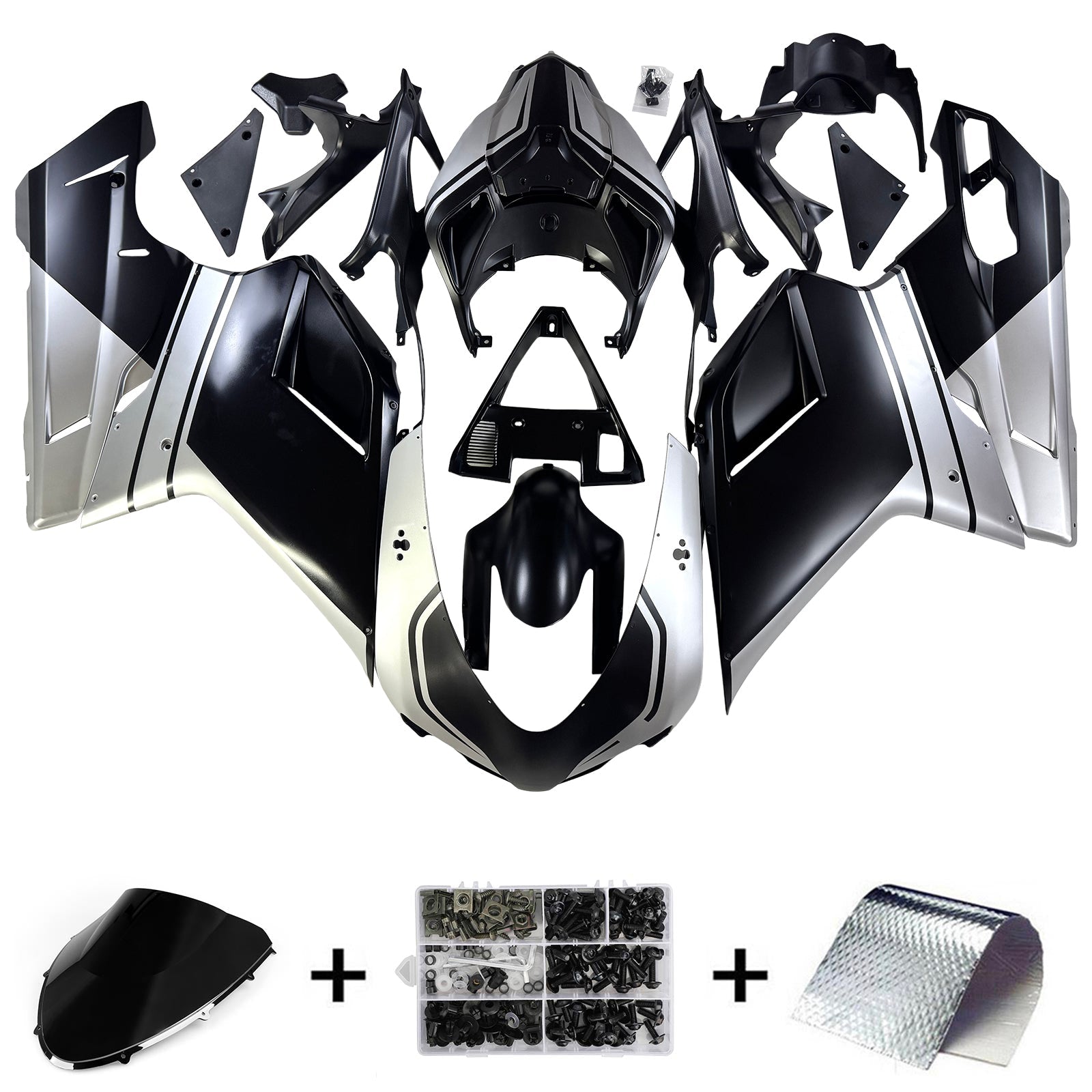 2007-2011 Ducati 1098 1198 848 Fairing Kit Bodywork ABS