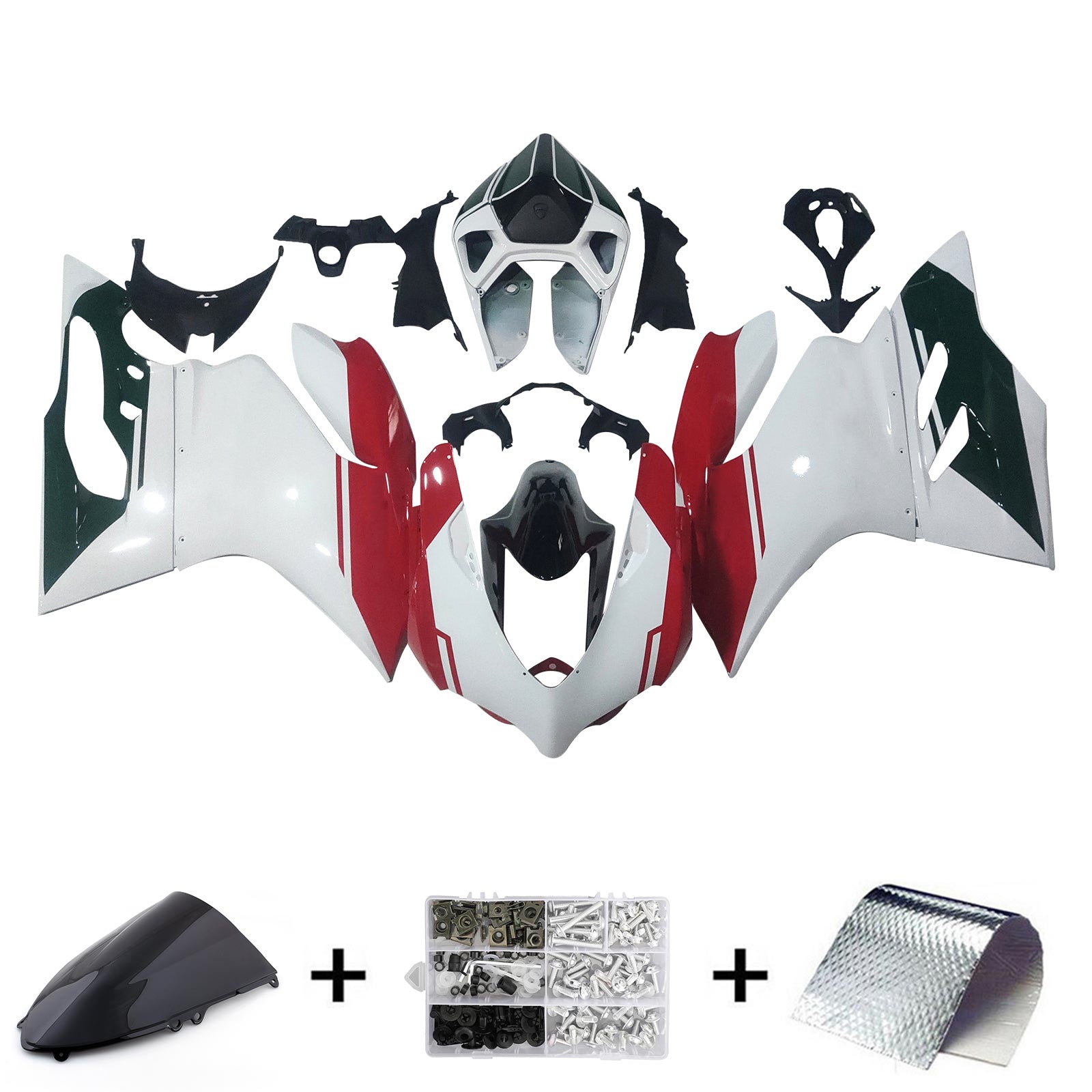 2012-2015 Ducati 1199 899 Injection Fairing Kit Bodywork Plastic ABS#121