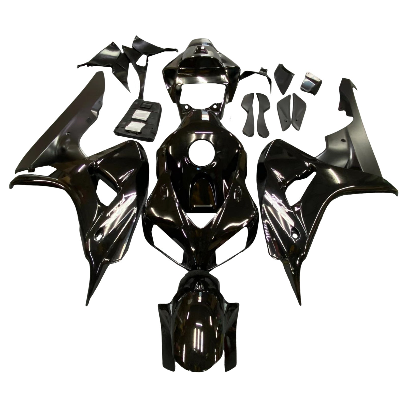 2006-2007 Honda CBR1000RR Gloss Black Fairing Kit by Amotopart