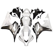 2007-2008 Honda CBR600RR White Black Generic Fairing Kit